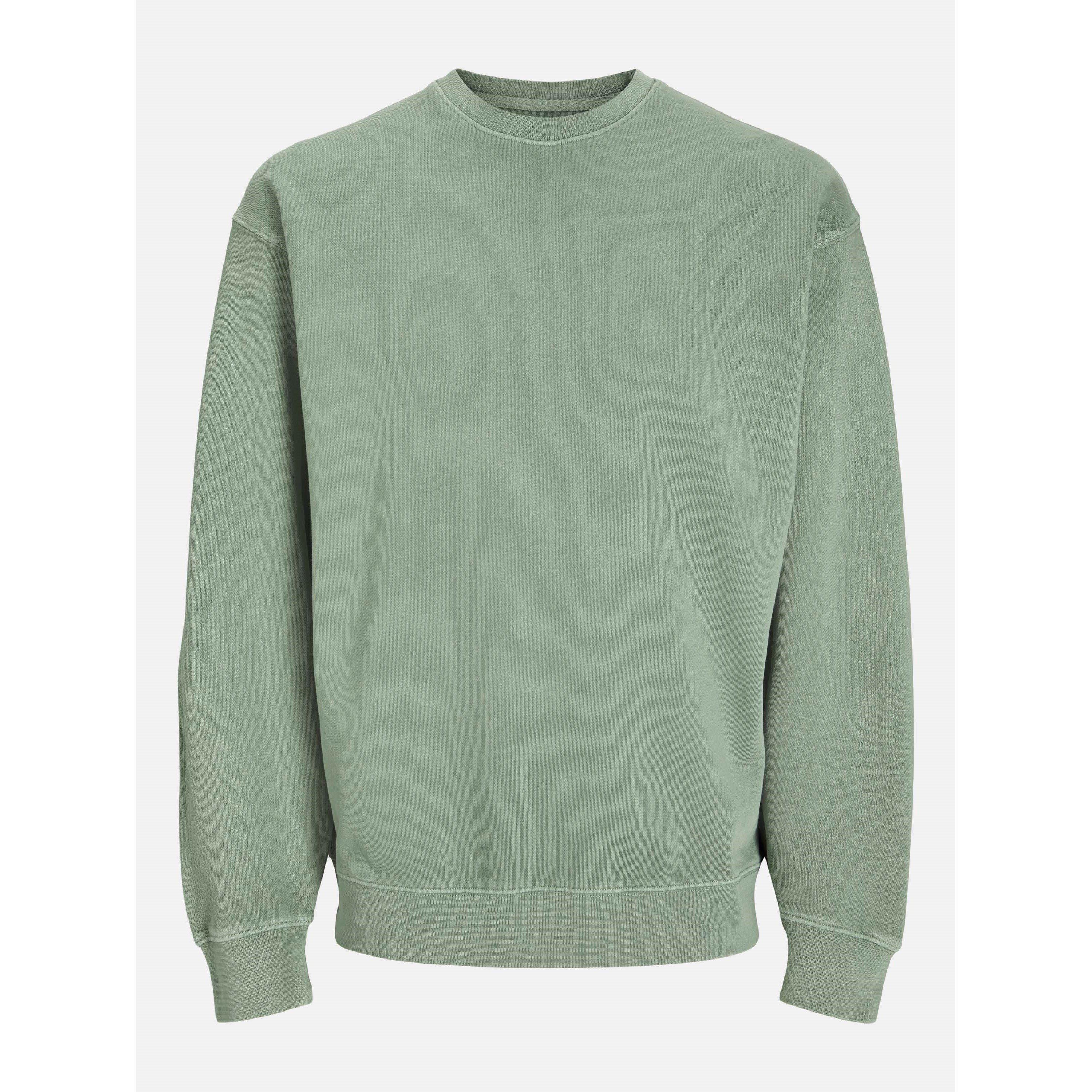 Jack And Jones Men's Faded Sweat Crew Neck Sweatshirt - Iceberg Green - M