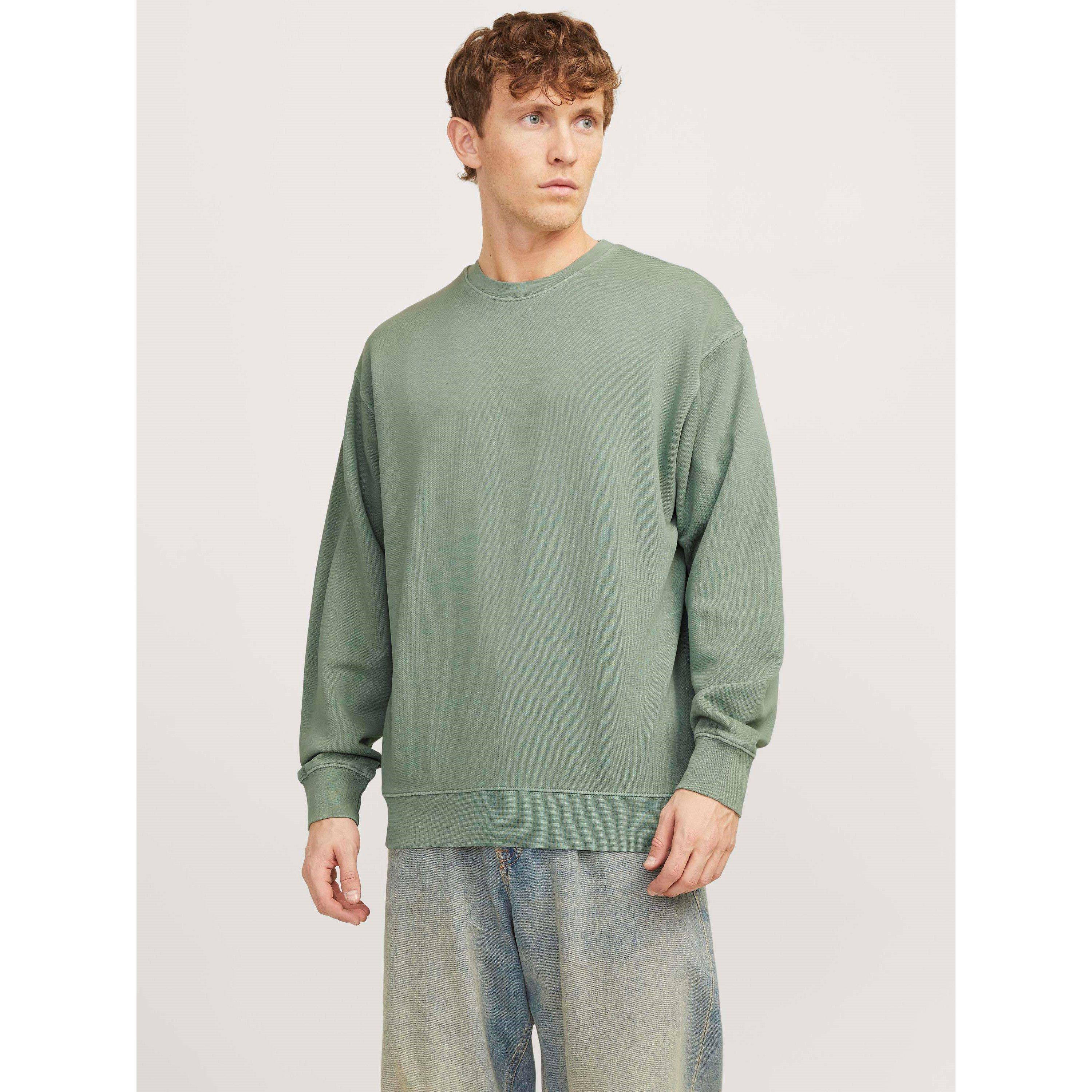 Iceberg Green - Jack and Jones - Men's Faded Sweat Crew Neck Sweatshirt - 2