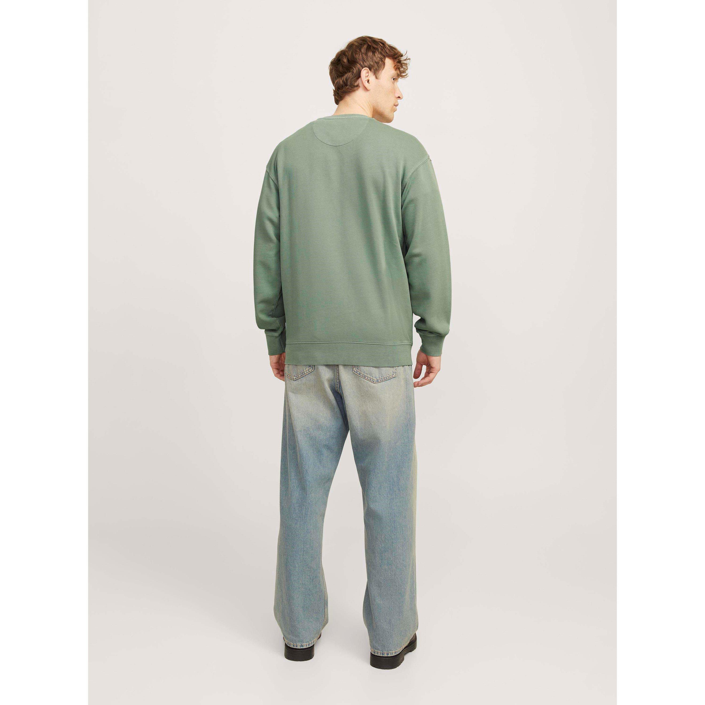 Iceberg Green - Jack and Jones - Men's Faded Sweat Crew Neck Sweatshirt - 3