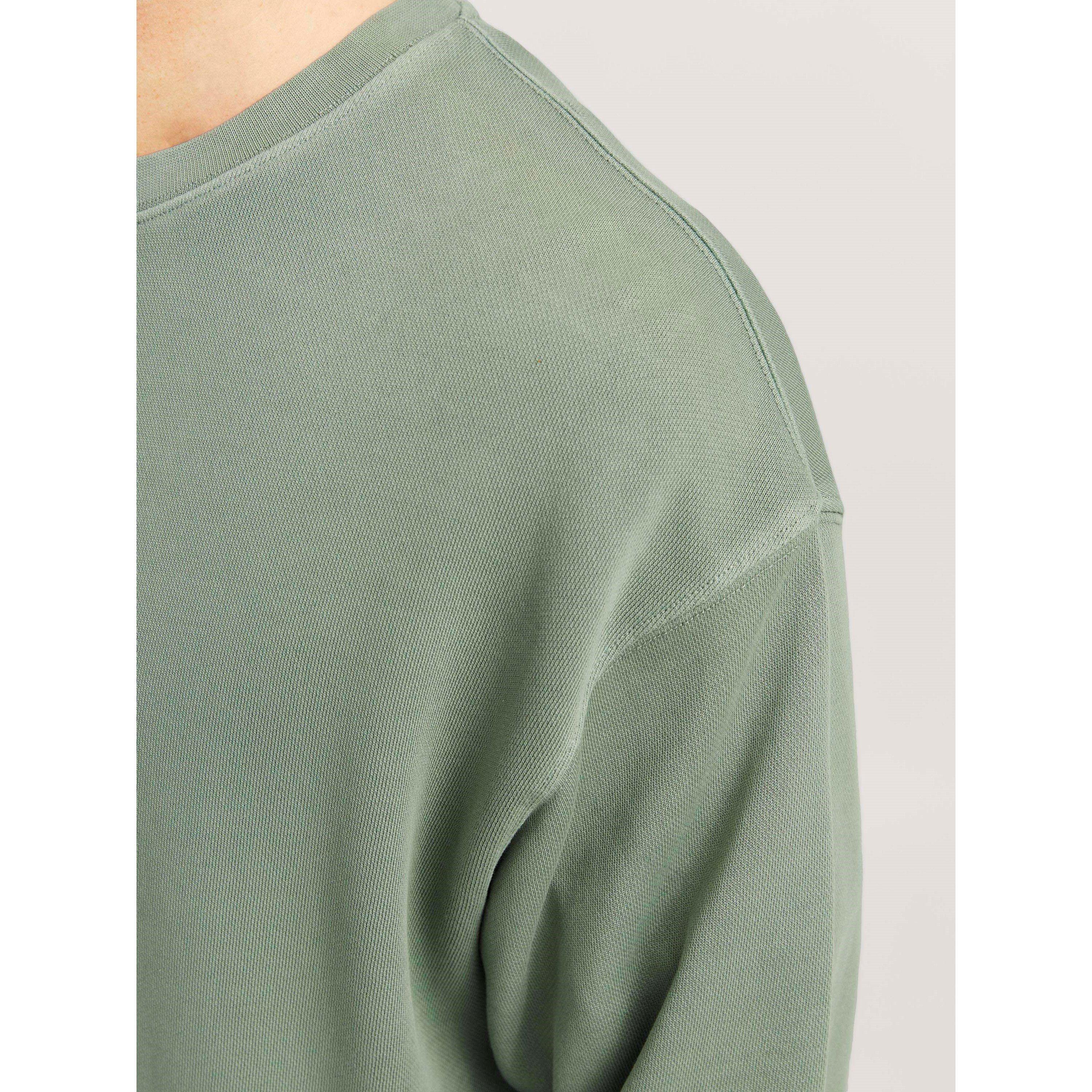 Iceberg Green - Jack and Jones - Men's Faded Sweat Crew Neck Sweatshirt - 5