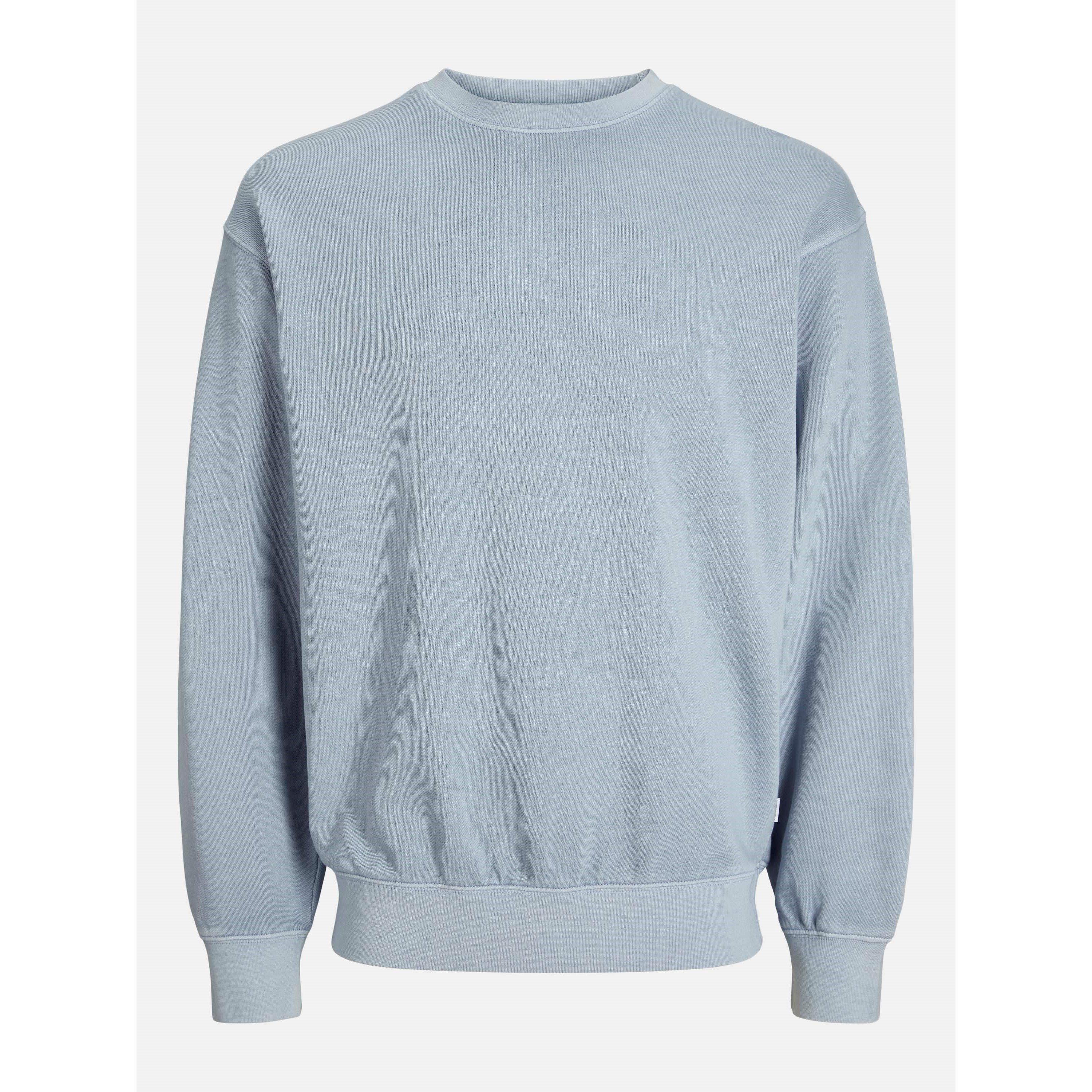 Jack And Jones Men's Faded Sweat Crew Neck Sweatshirt - Chambray Blue - M