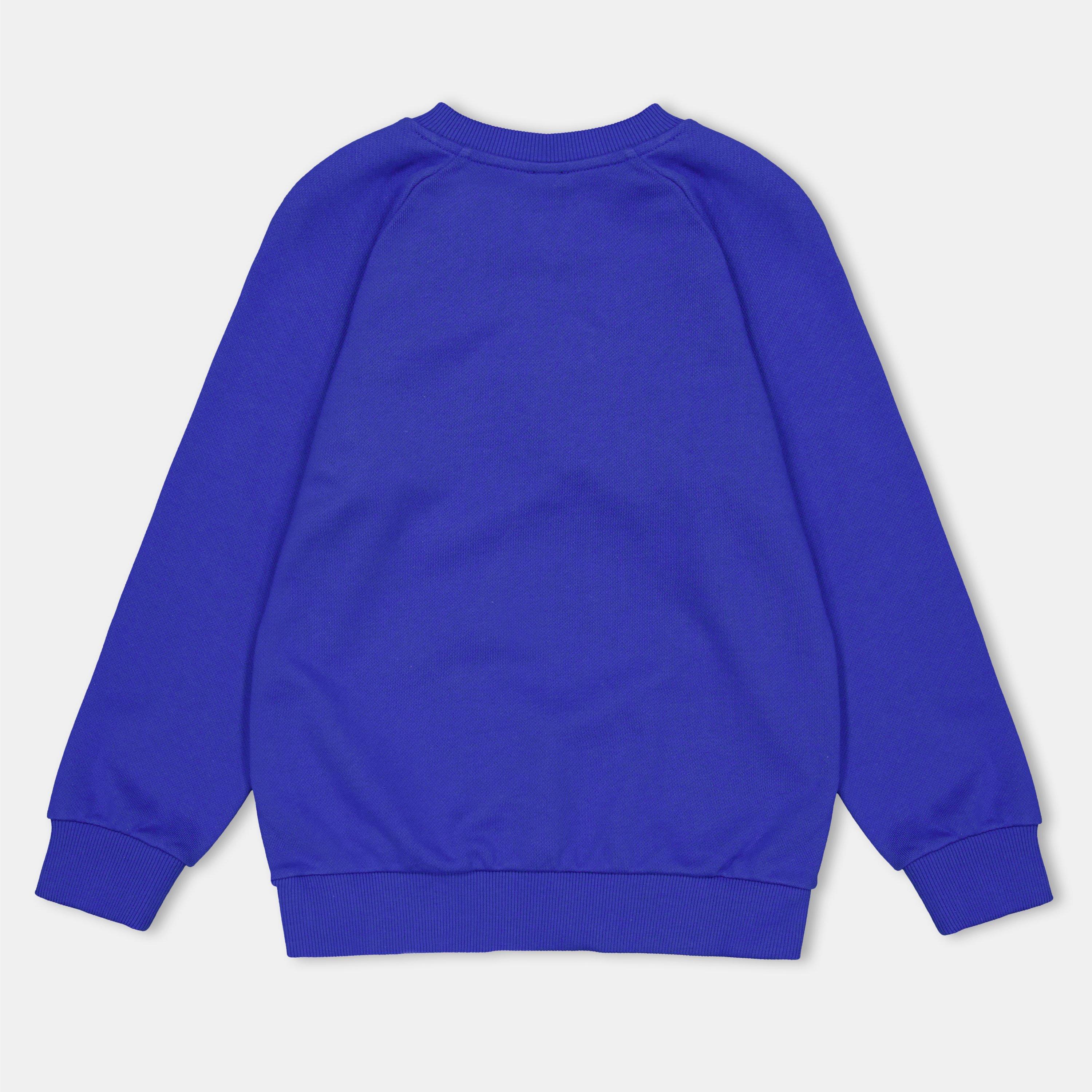 Blue 60TNE - Balmain - Kids' Logo Crew Sweatshirt - 2