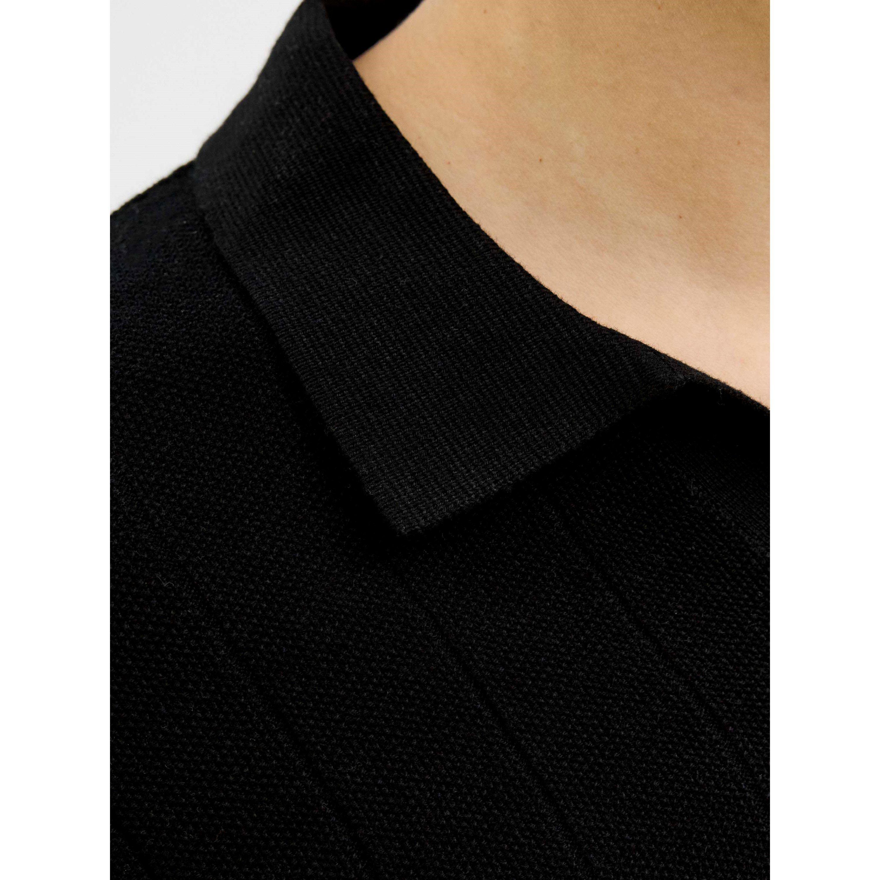 Black - Jack and Jones - Jack Split Neck Knt Sn99 - 5