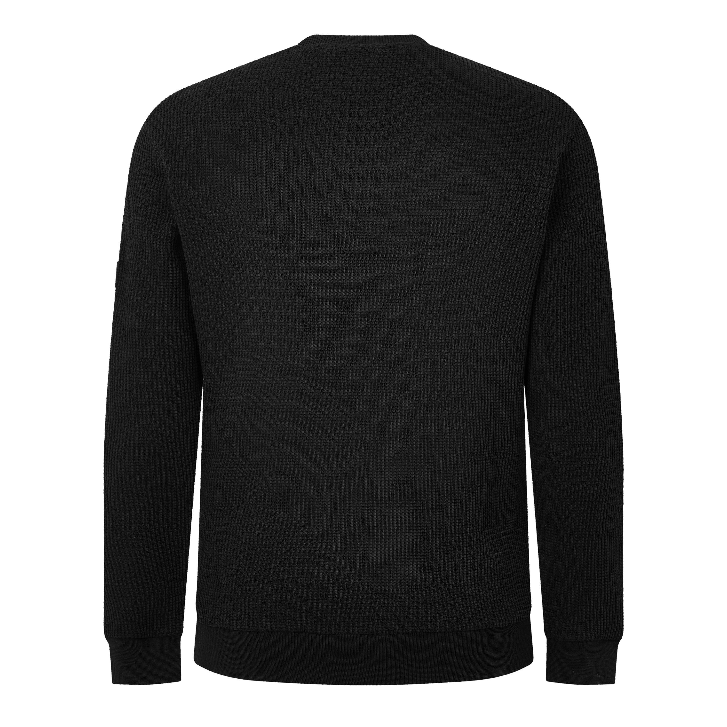 Black BK11 - Barbour International - Mens Curve Crew Sweatshirt - 2