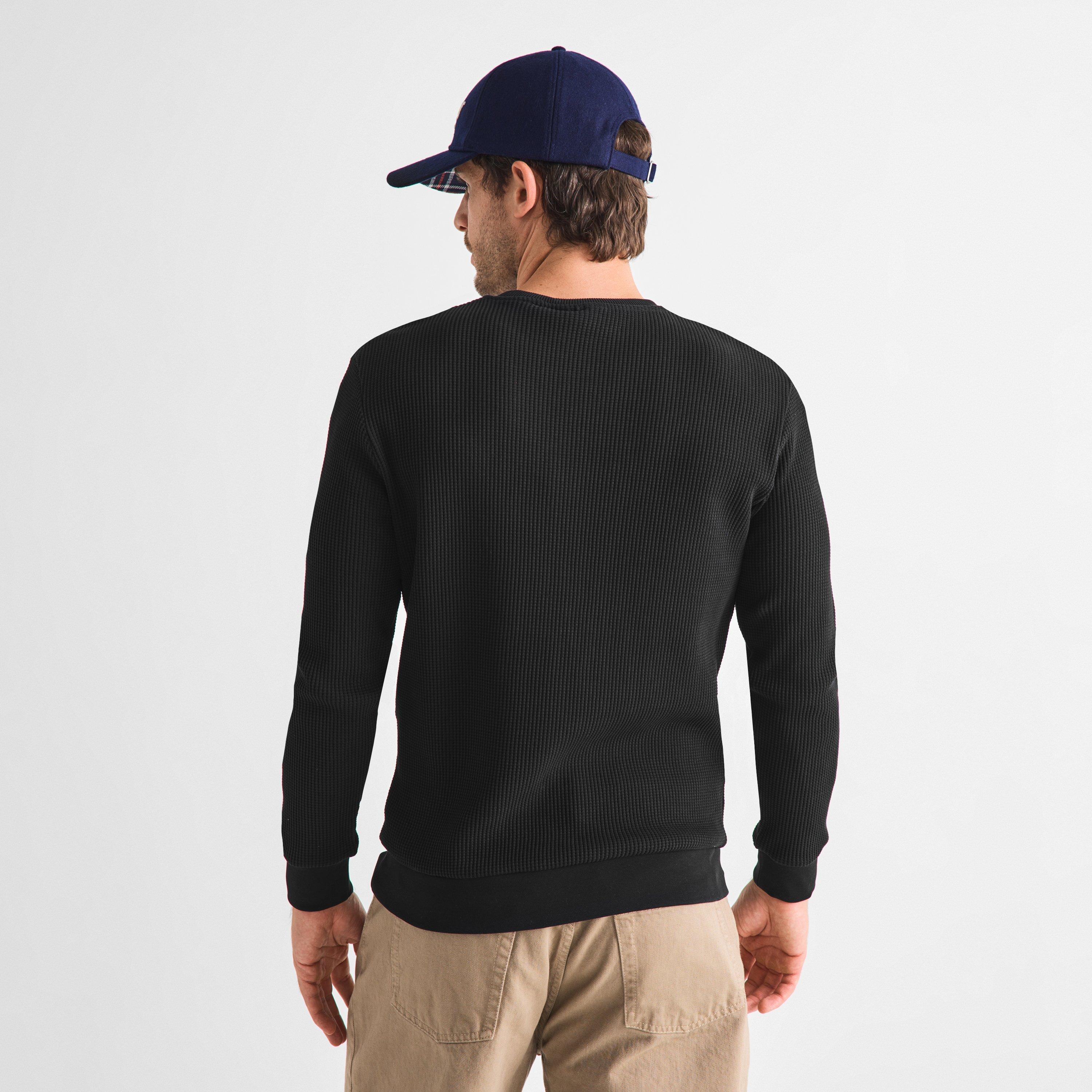 Black BK11 - Barbour International - Mens Curve Crew Sweatshirt - 4