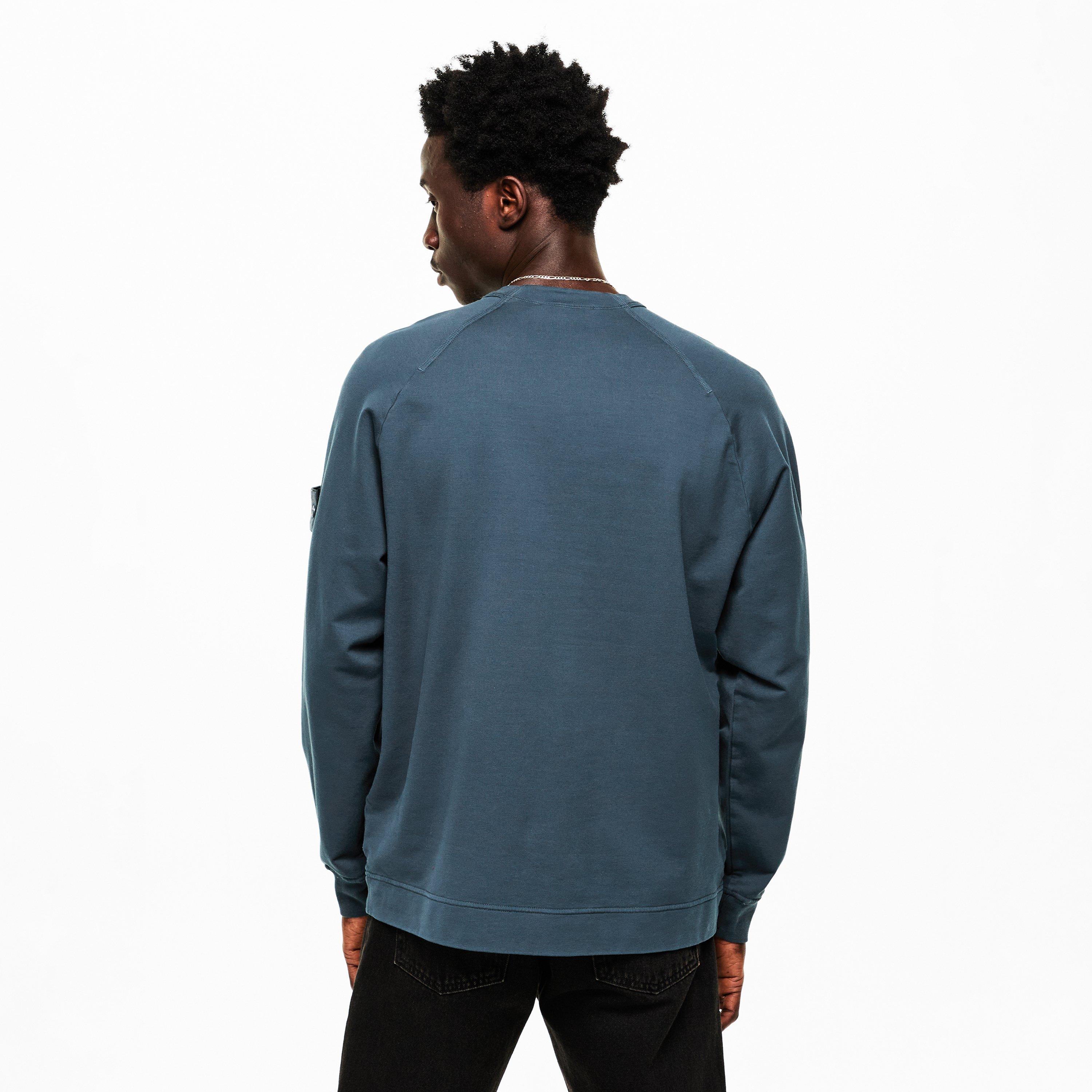 Slate Blu V002E - Stone Island Ghost - Mens Ghost Fleece Sweatshirt - 4