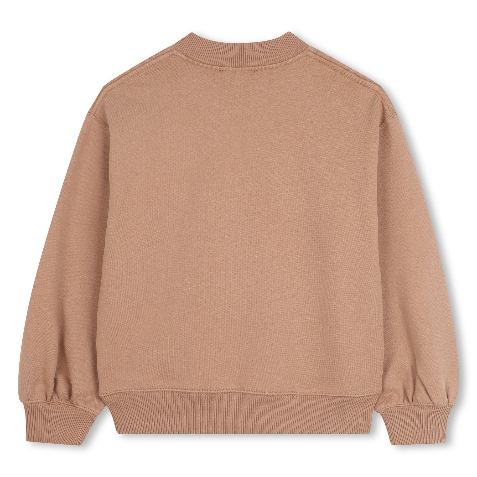 Taupe - Chloe - Kids' Logo Sweatshirt - 2