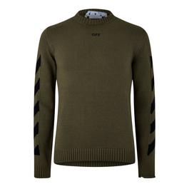 Off White Diag Knit Crew Sn99