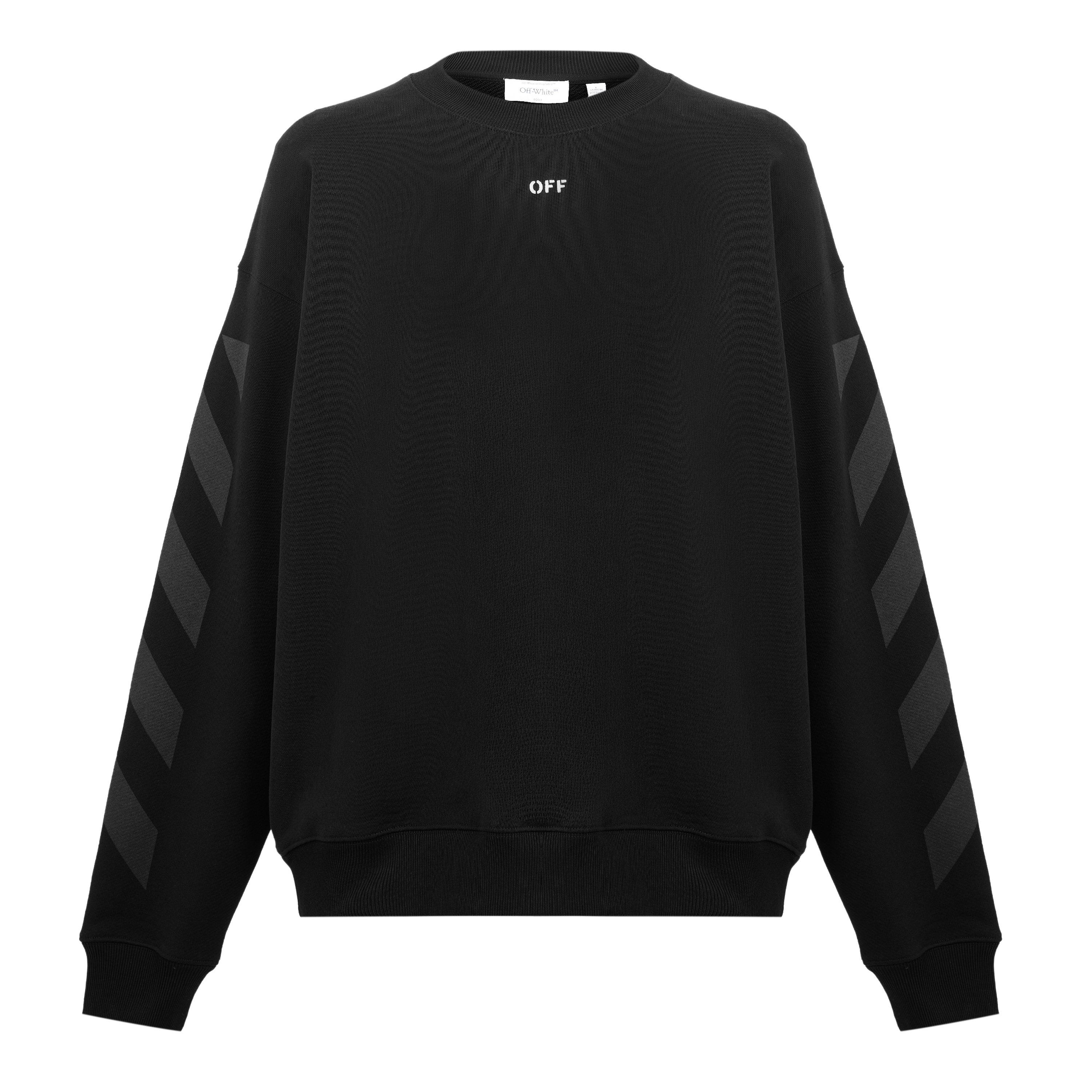 Off White Men's Crew Sweatshirt - Black/White - XL