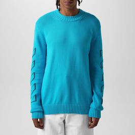 Off White Diag Outline Knit Sweater