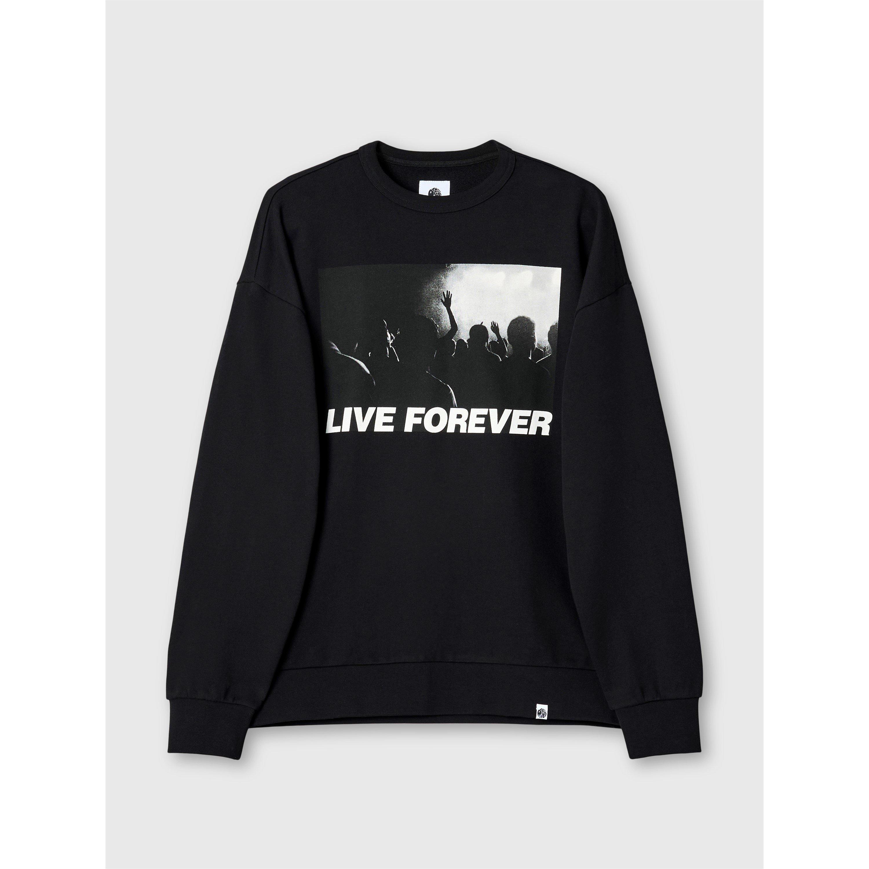 Crna - Pretty Green - Men's PG Live Forever Crew Sweatshirt - 1