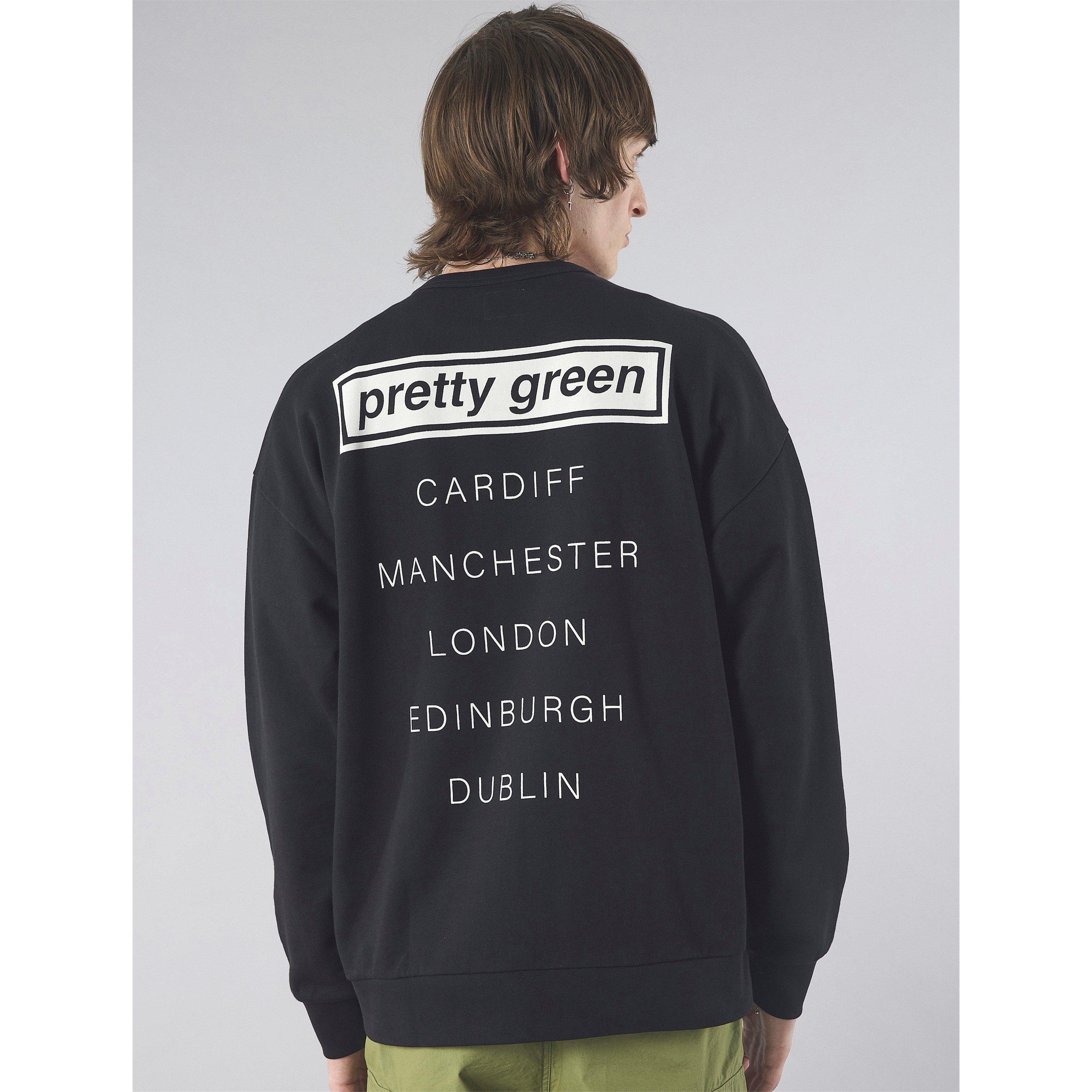 Crna - Pretty Green - Men's PG Live Forever Crew Sweatshirt - 3