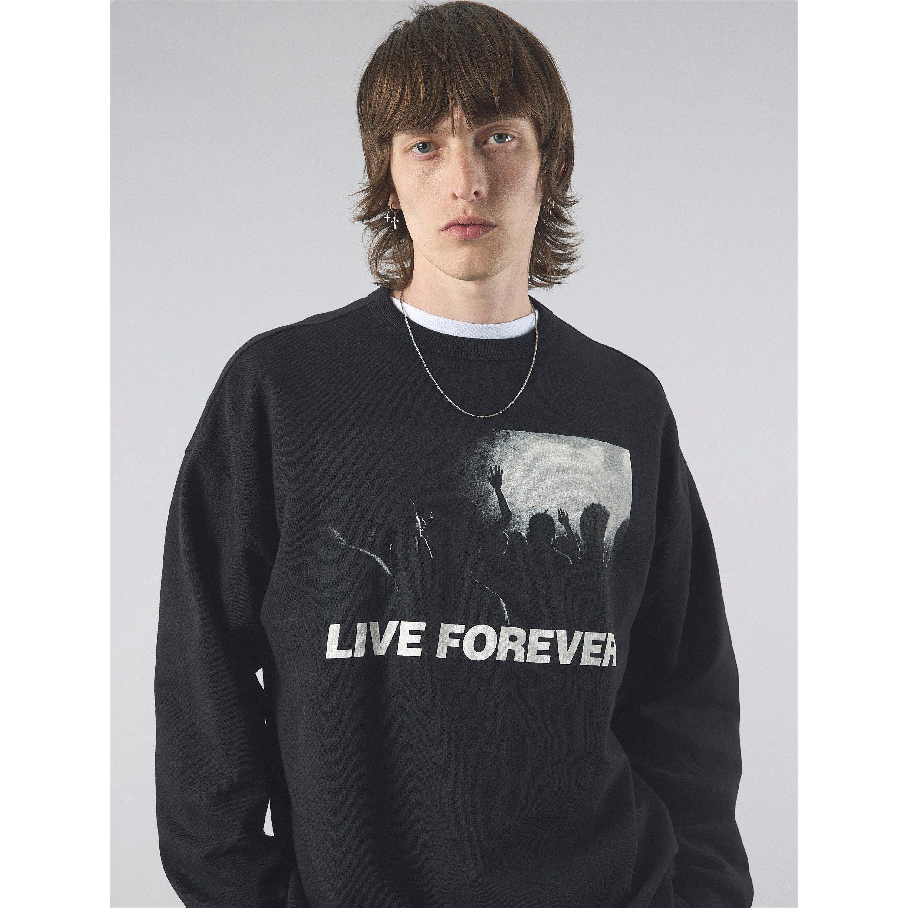 Crna - Pretty Green - Men's PG Live Forever Crew Sweatshirt - 4
