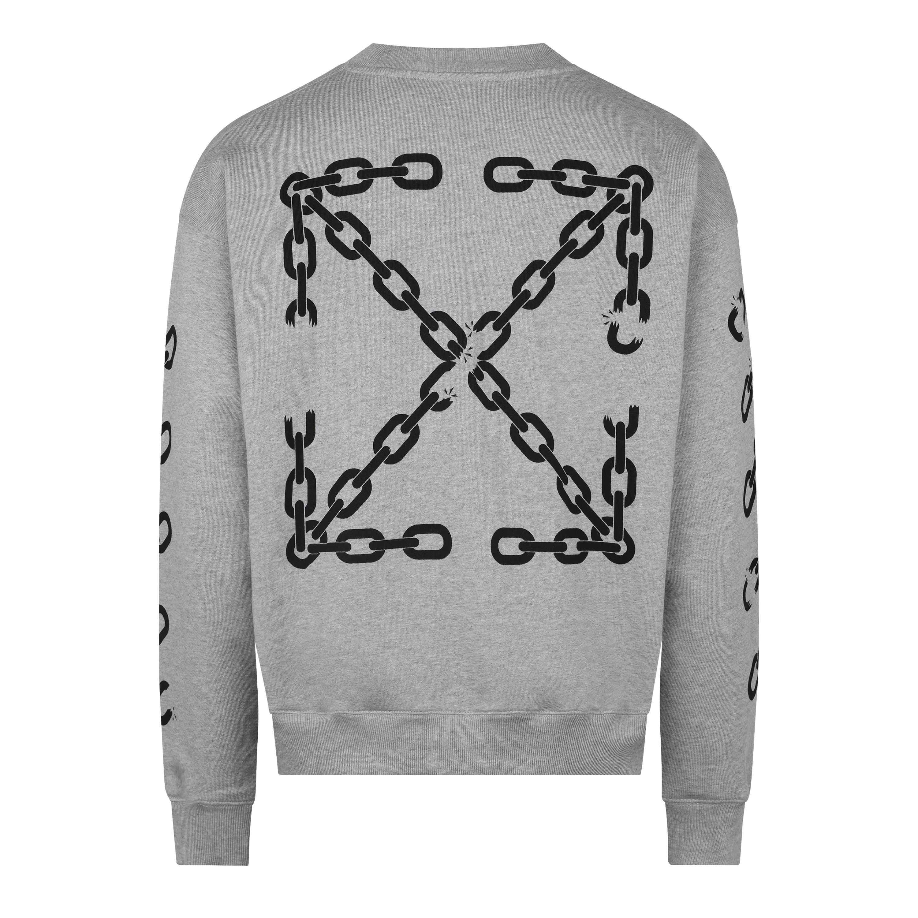 Heather Grey - Off White - Off Chain Arrow Crew Sn99 - 2