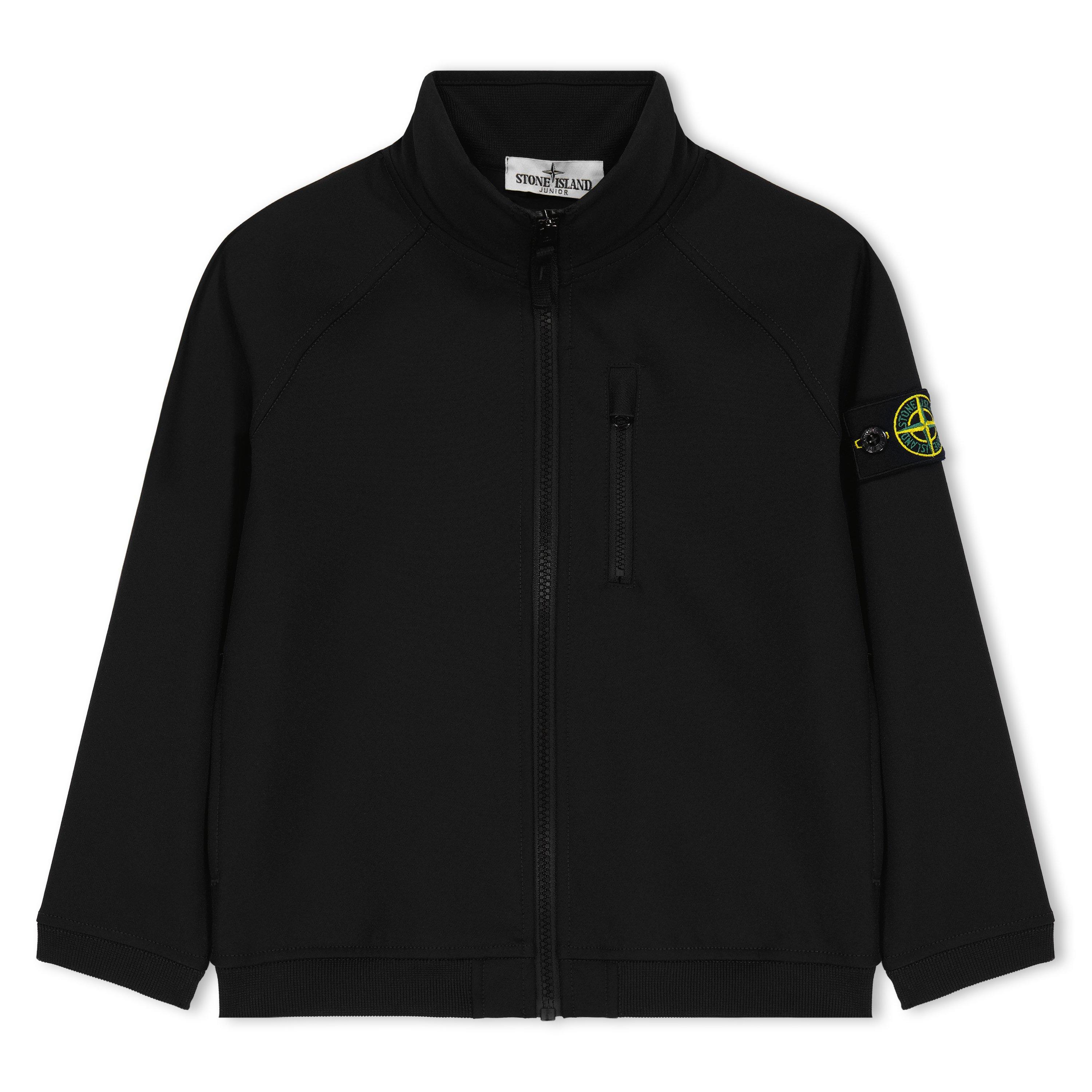 Black V0029 - Stone Island - Blouson/Track Top In Stretch Nylon Canvas - 1