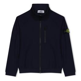 Stone Island Blouson Track Top In Stretch Nylon Canvas