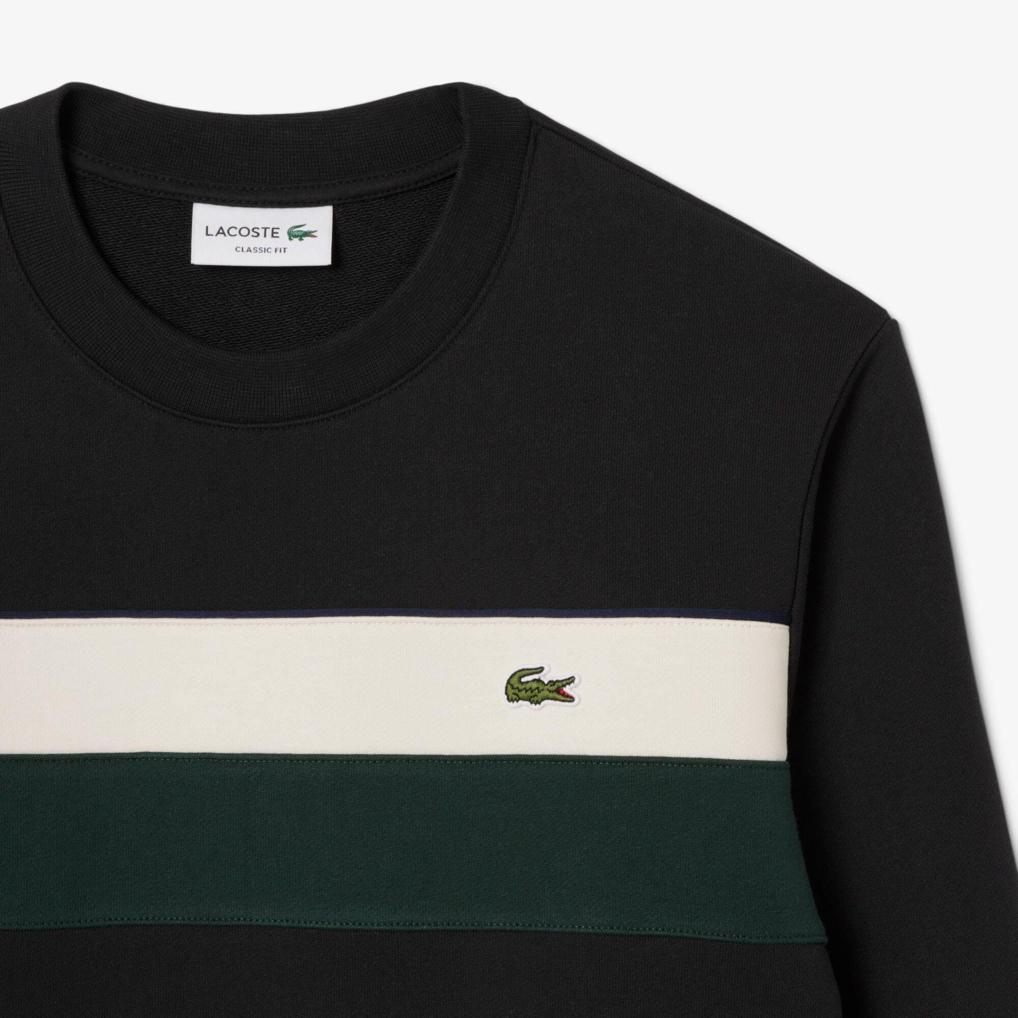 Black 6XH - Lacoste - Men's Crew Sweatshirt - 2