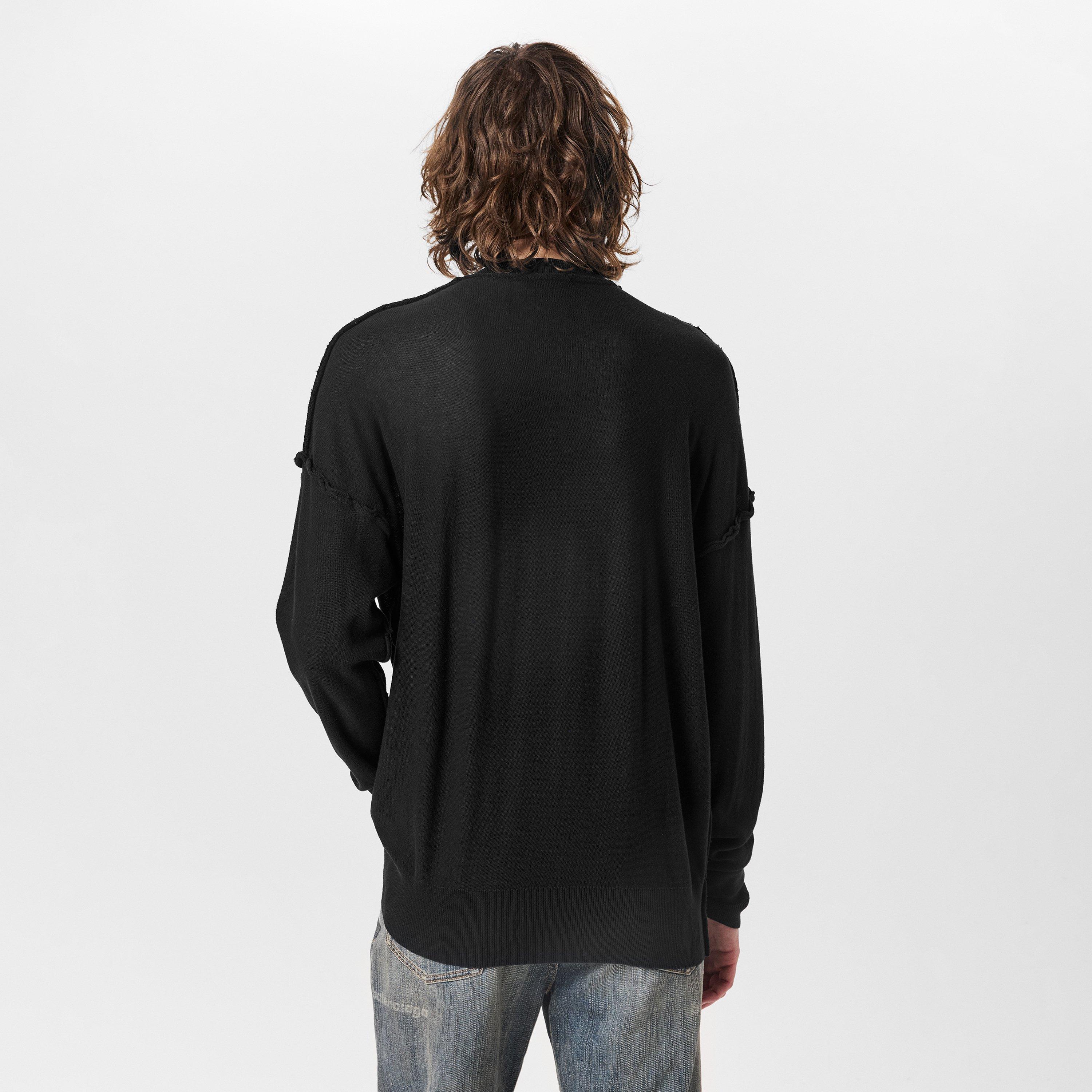 Black - Balenciaga - Oversized Sweater - 4