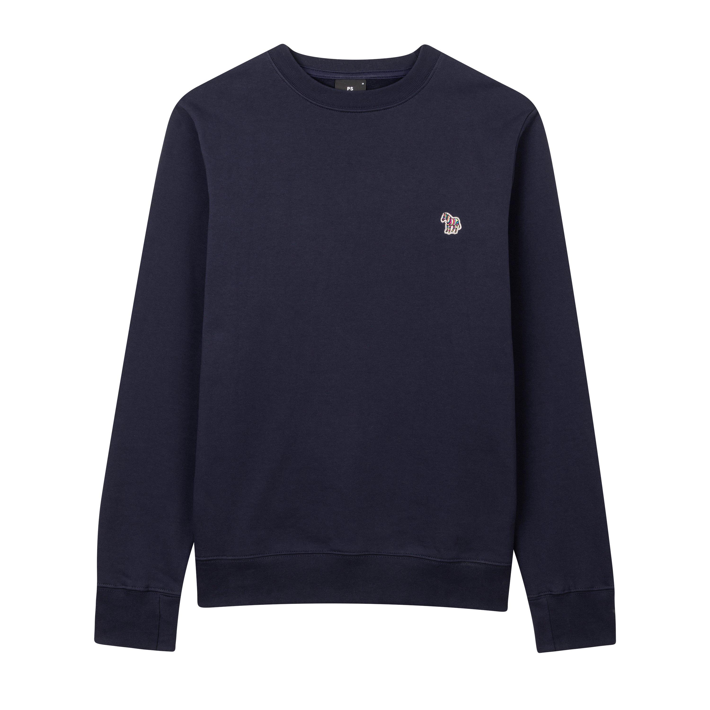 Dark Navy 49 - PS Paul Smith - Men's Zebra Crew-neck Sweatshirt - 1