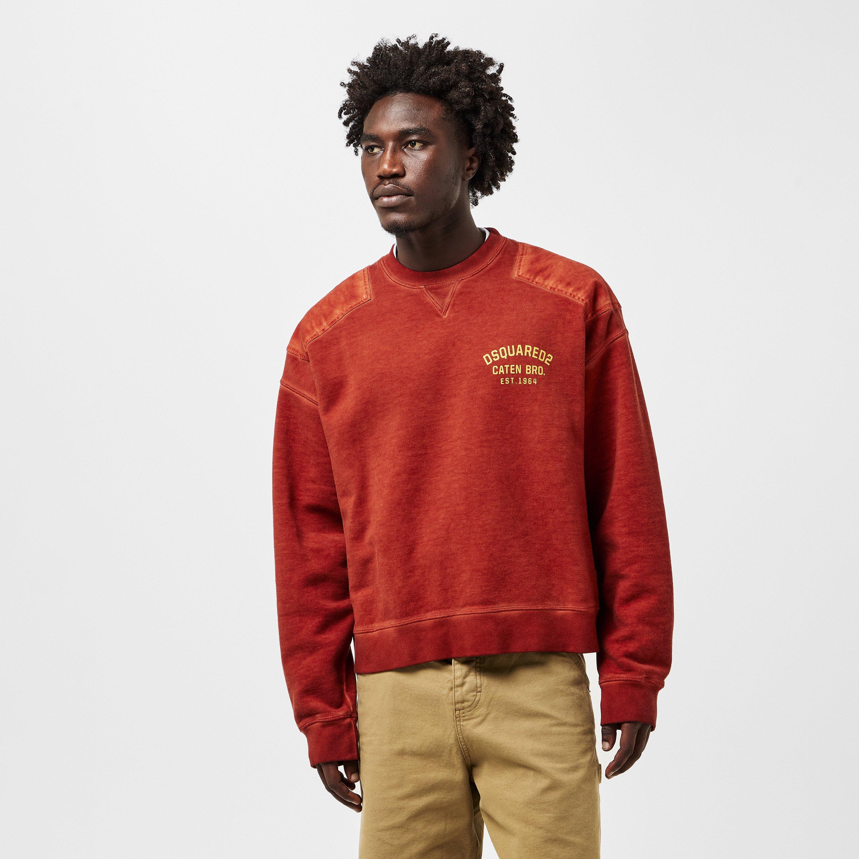 Rust - DSquared2 - Men's Crew Sweater - 3