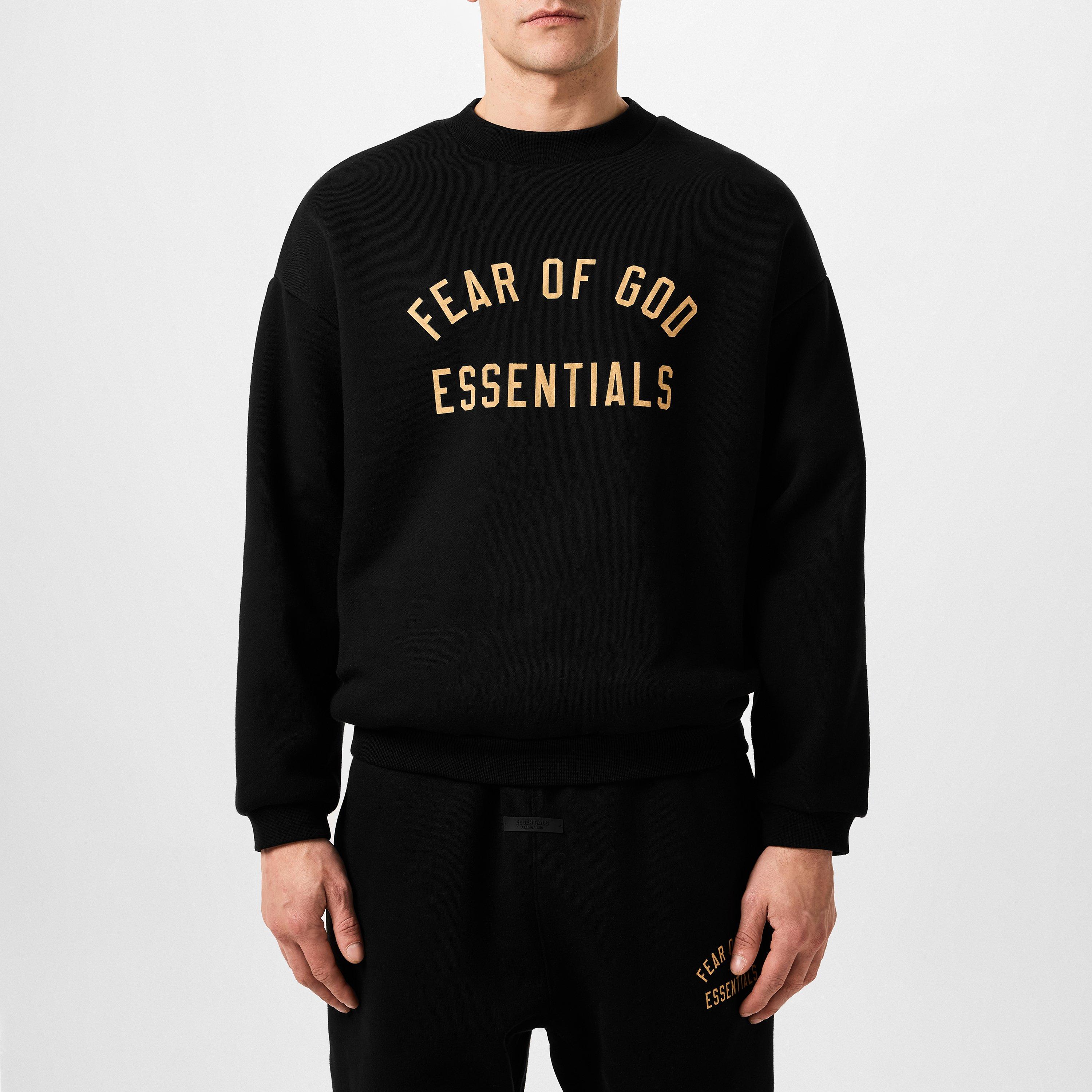 Fear Of God Essentials Fleece Crew Neck Sweater Crew Sweaters