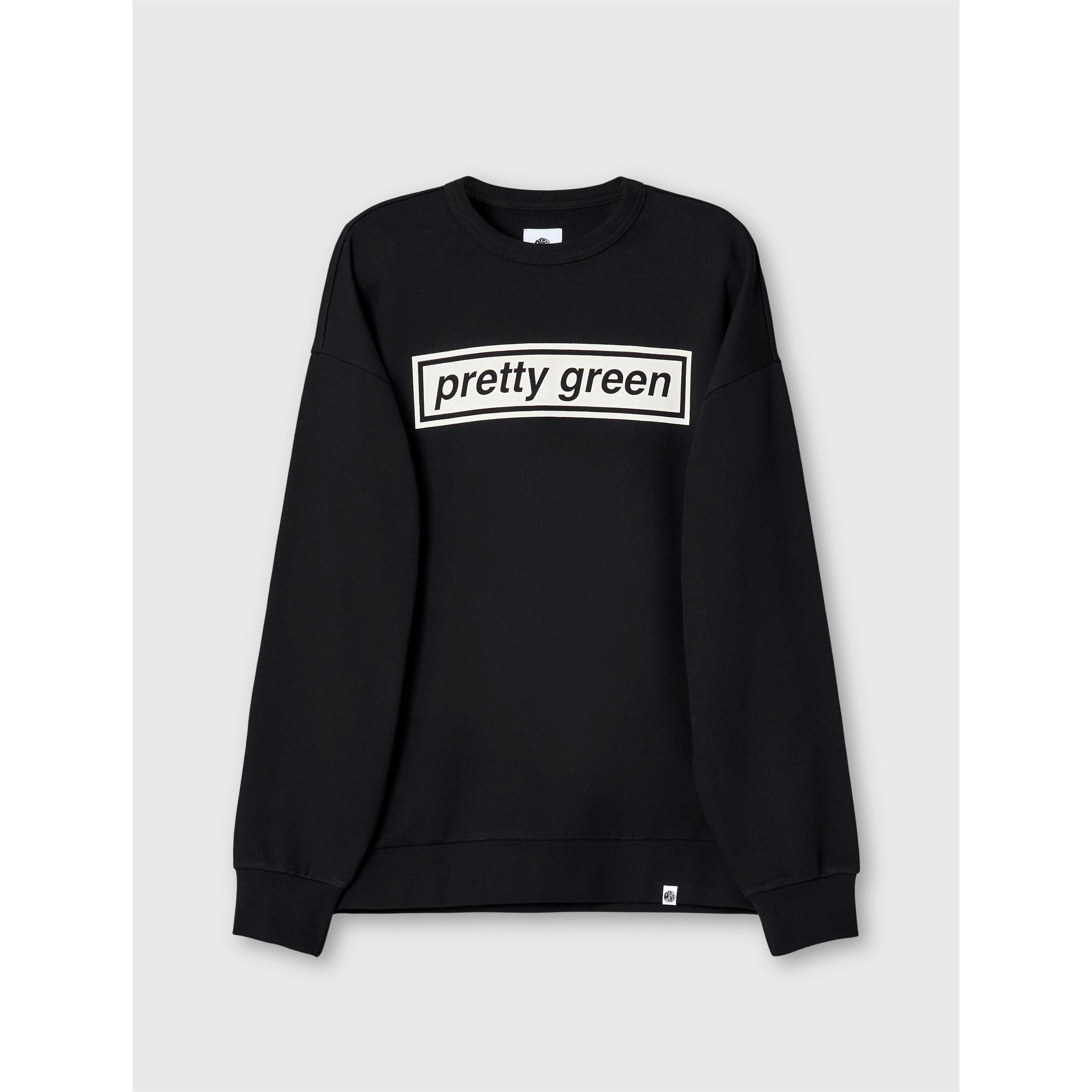 Black - Pretty Green - Men's Box Print Sweatshirt - 1