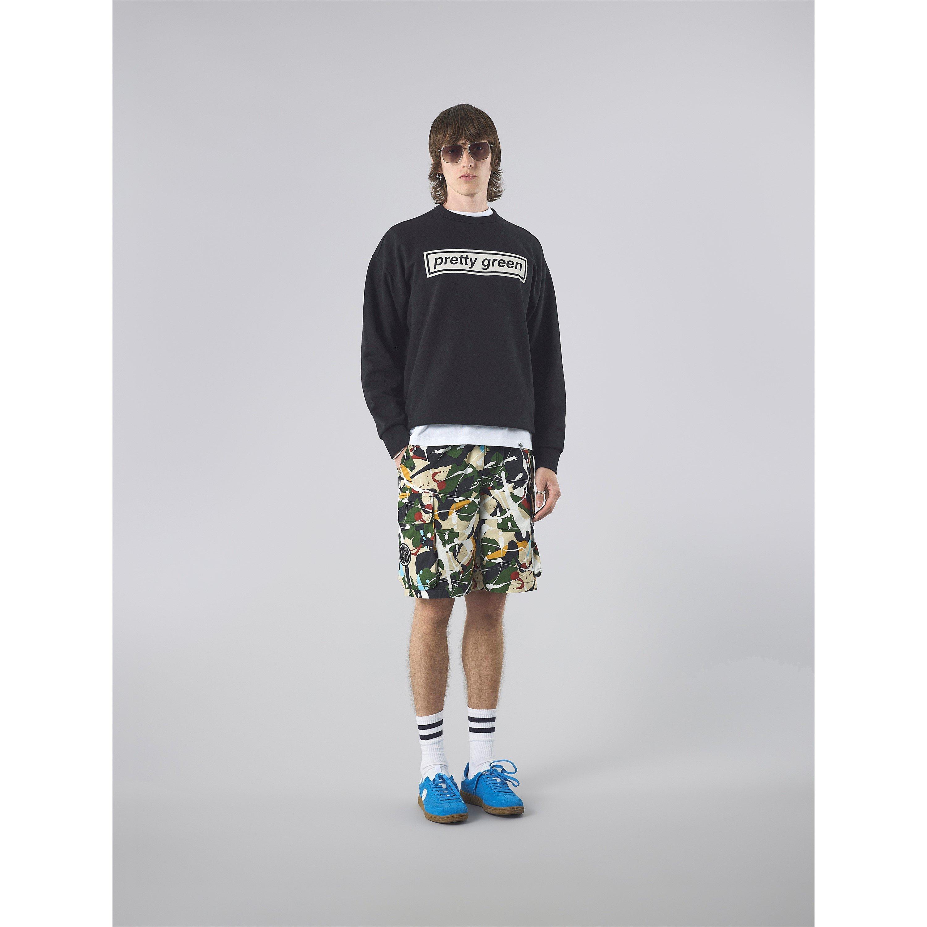 Schwarz - Pretty Green - Men's Box Print Sweatshirt - 5