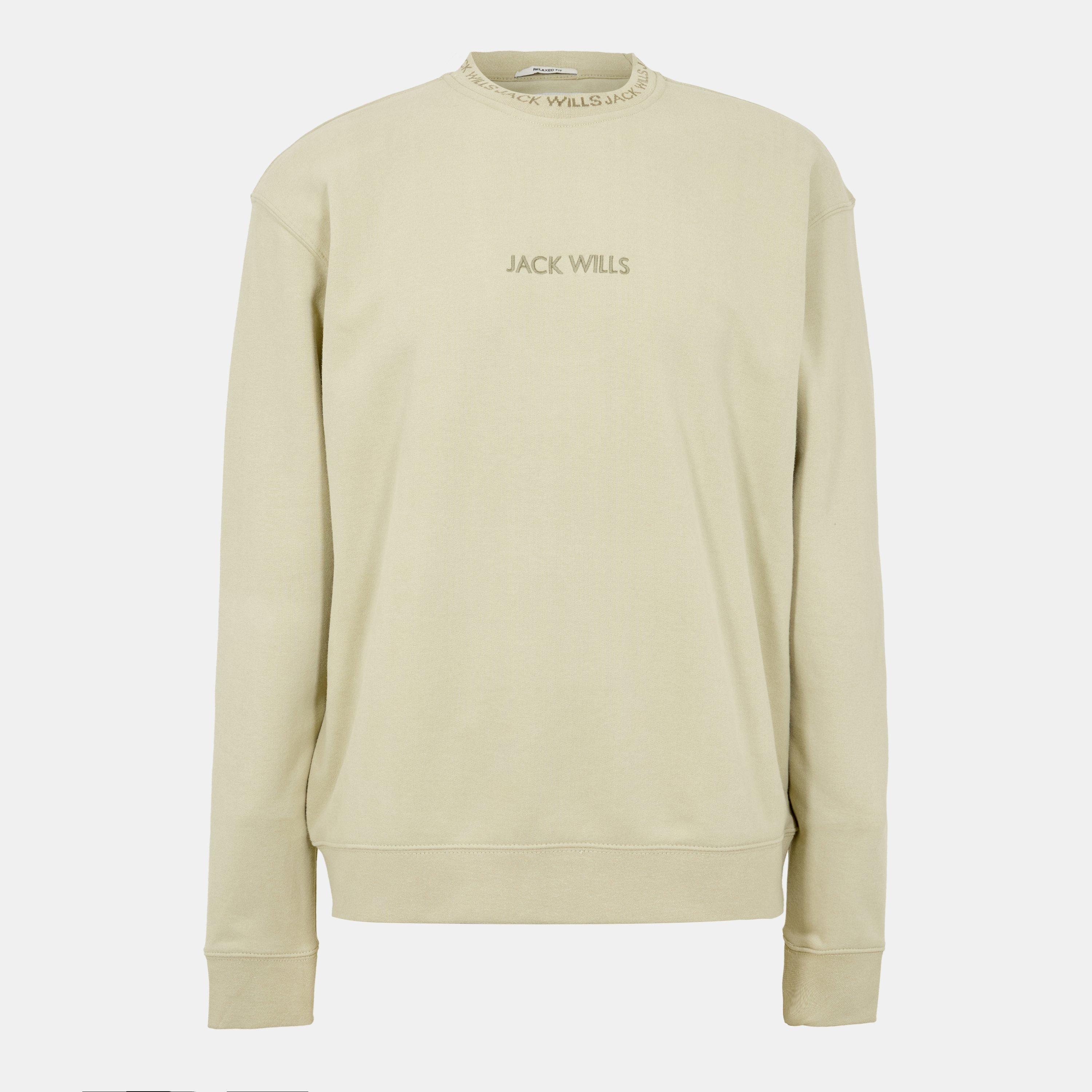 Jack Wills Men's Pistachio Jacquard Crew Sweatshirt - S - Image 3