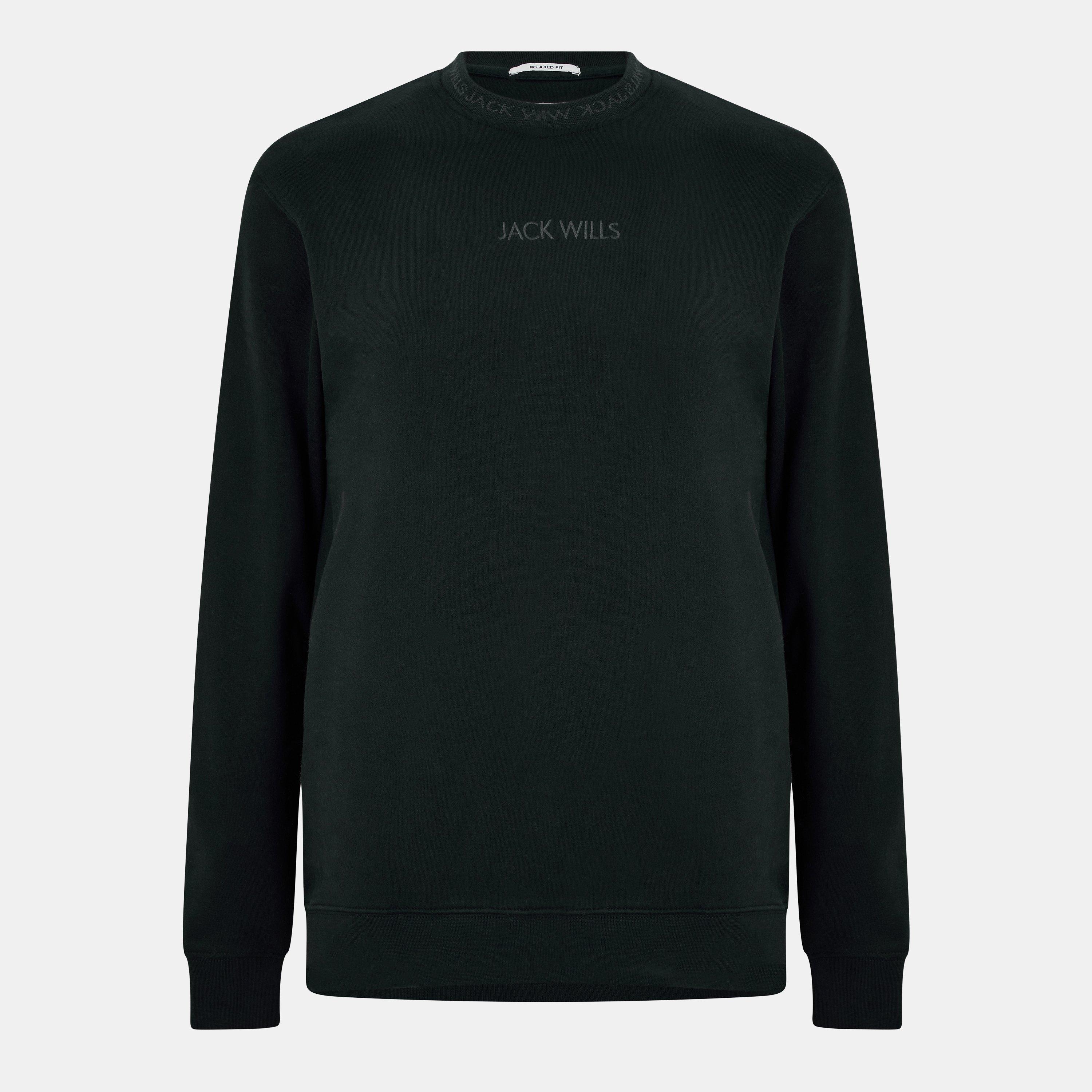 Jack Wills Jacquard Crew Sweatshirt Mens | Jack Wills UK