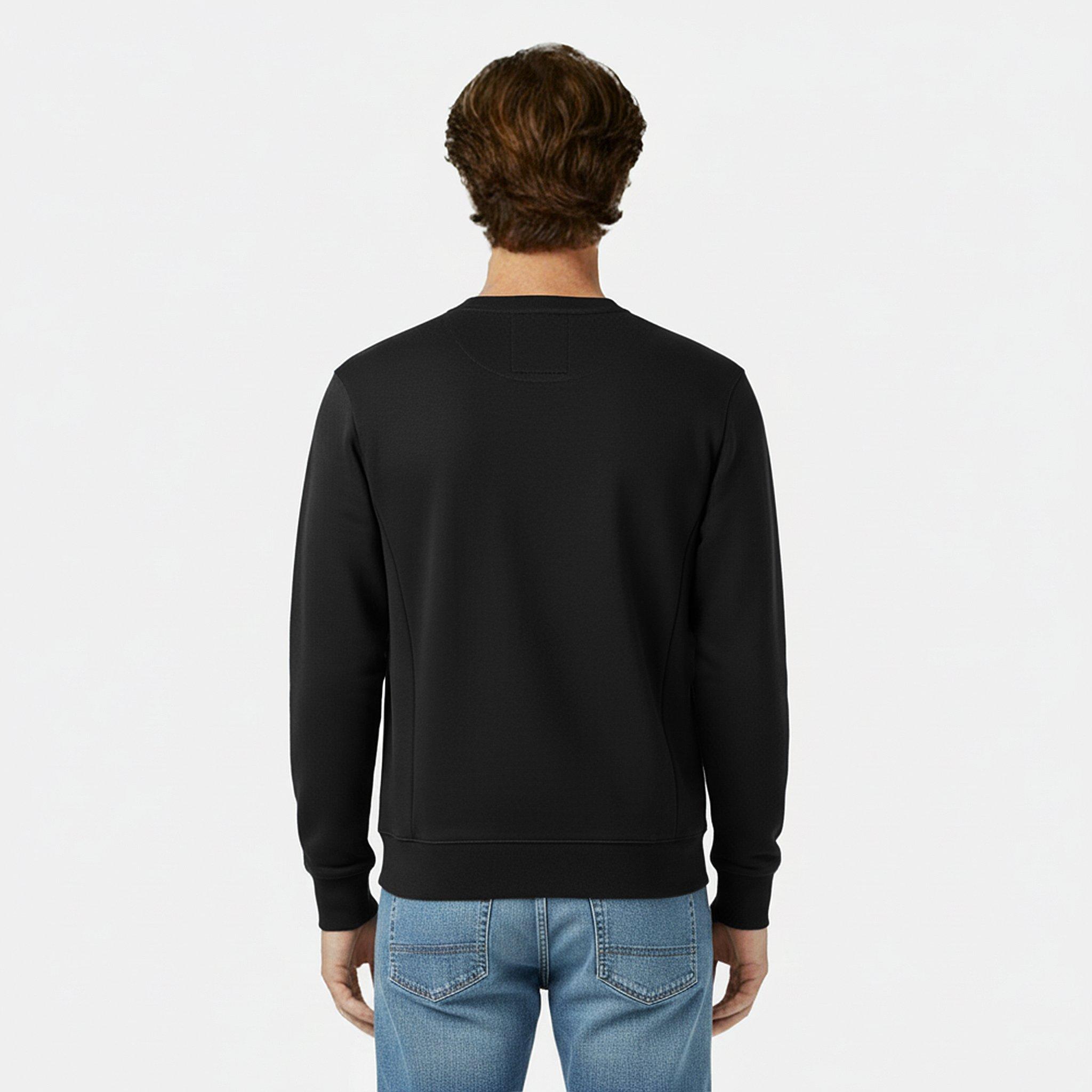 Negro - Jack Wills - Jacquard Crew Sweatshirt Mens - 4