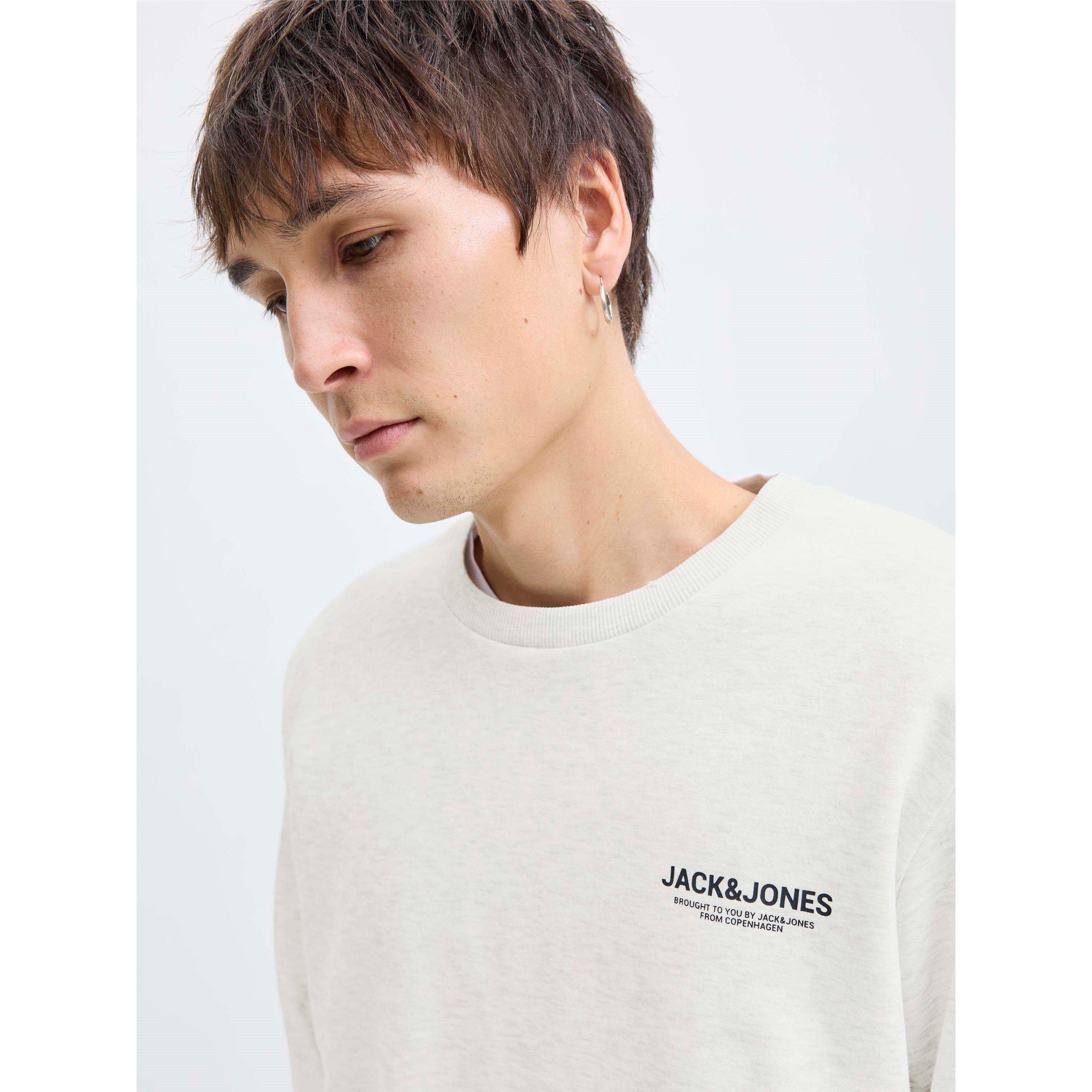 Black/White Mel - Jack and Jones - Mason 2 Pack Crew Sweatshirt Mens - 7