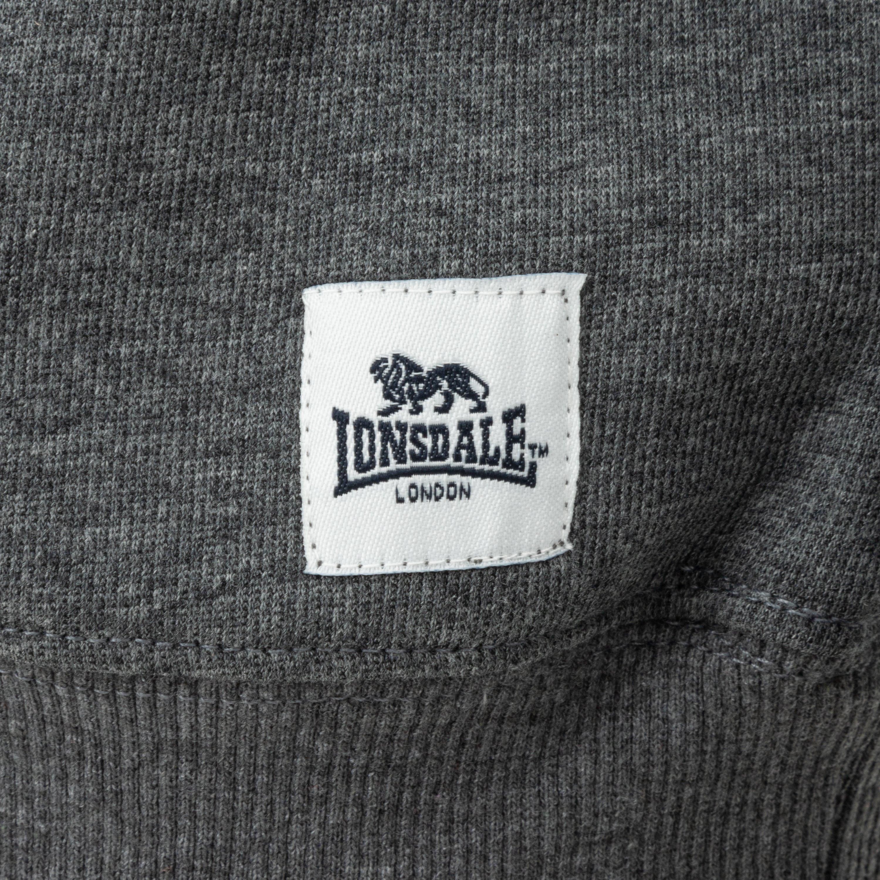 DK. Grey Marl - Lonsdale - Crew Sweat Mens - 5