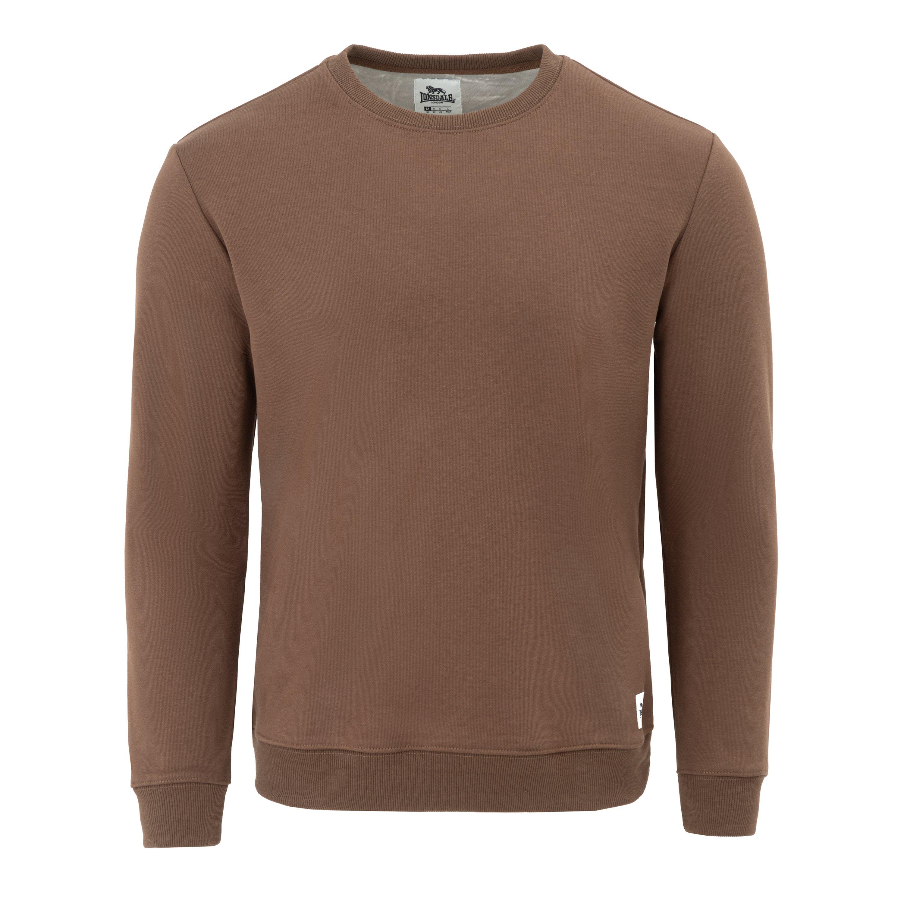 Lonsdale Men's Crew Sweat - Brown - 2XL