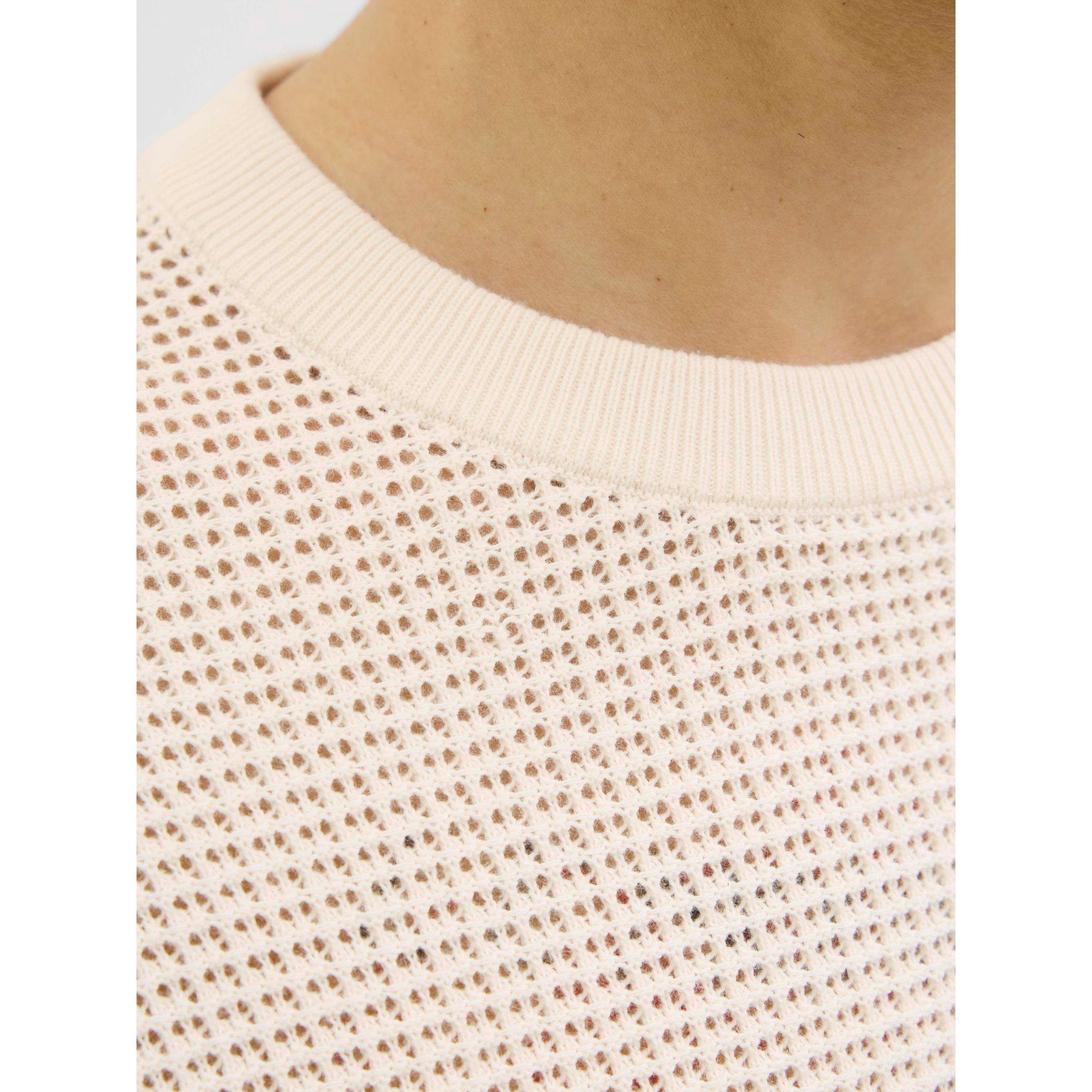 Sea Salt - Jack and Jones - Men's Knitted Crew Sweatshirt - 5