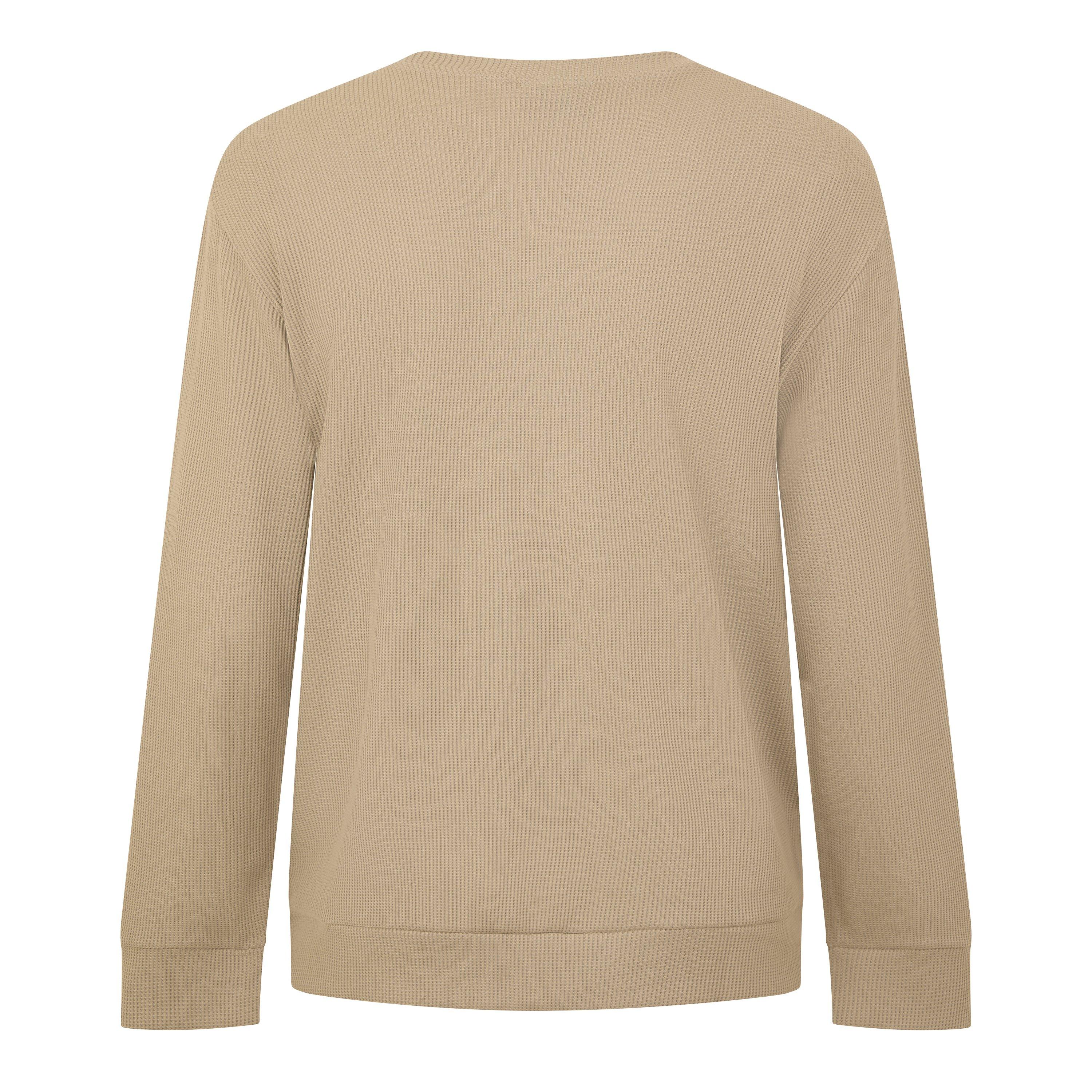 Clay - Emporio Armani - Men's Waffle Cotton Sweatshirt - 2