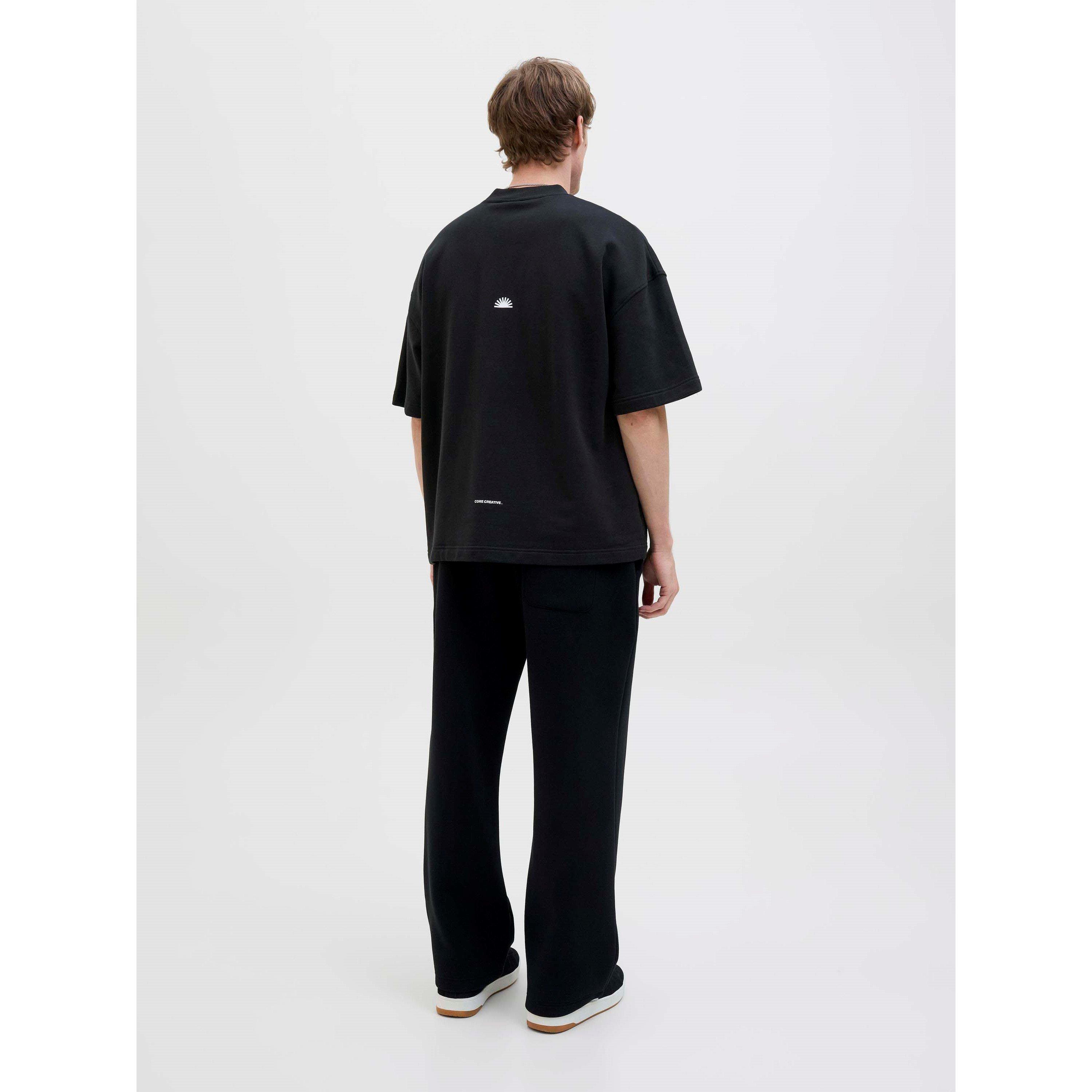 Black - Jack and Jones - Jack Prnt Back Sweat Sn99 - 3