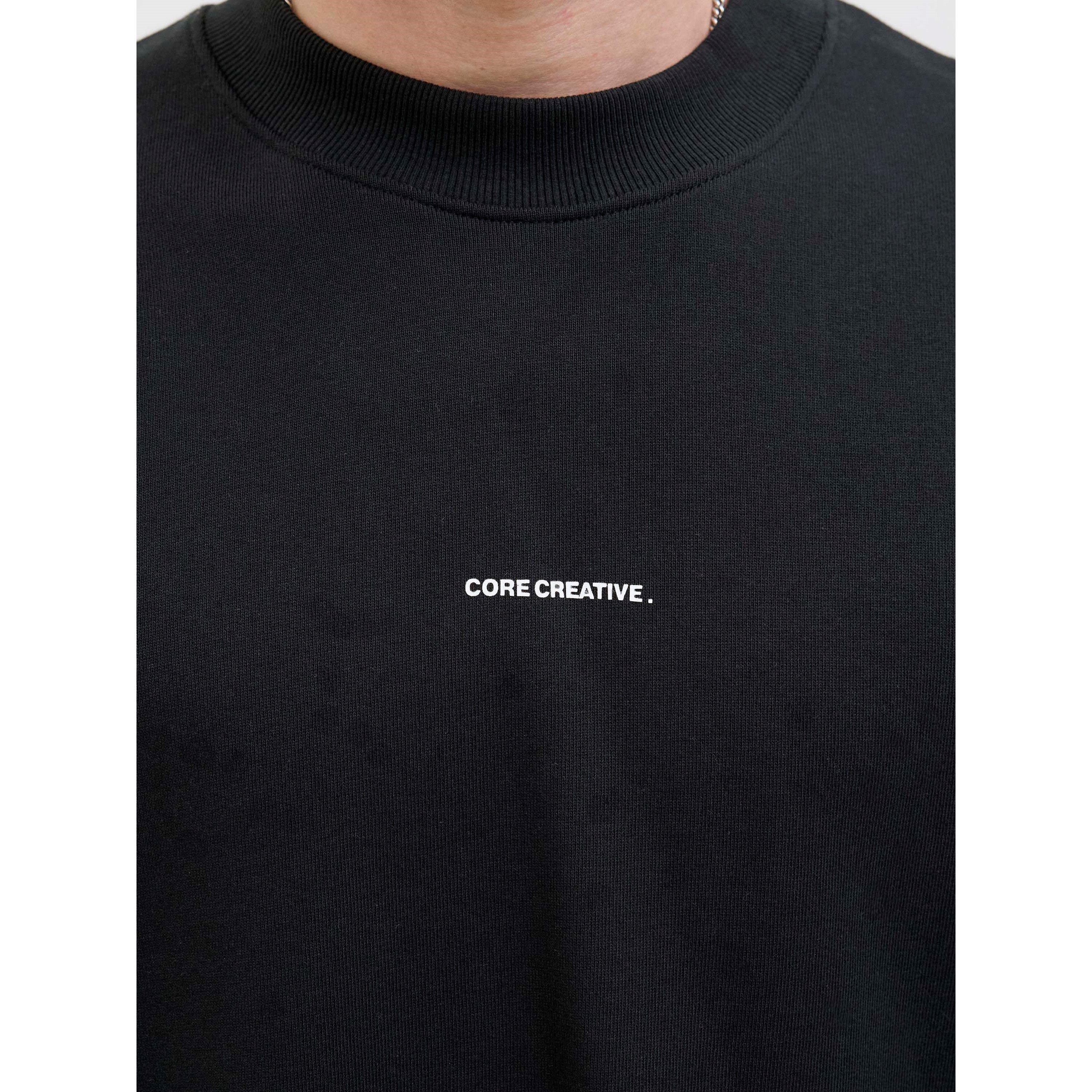 Black - Jack and Jones - Jack Prnt Back Sweat Sn99 - 5