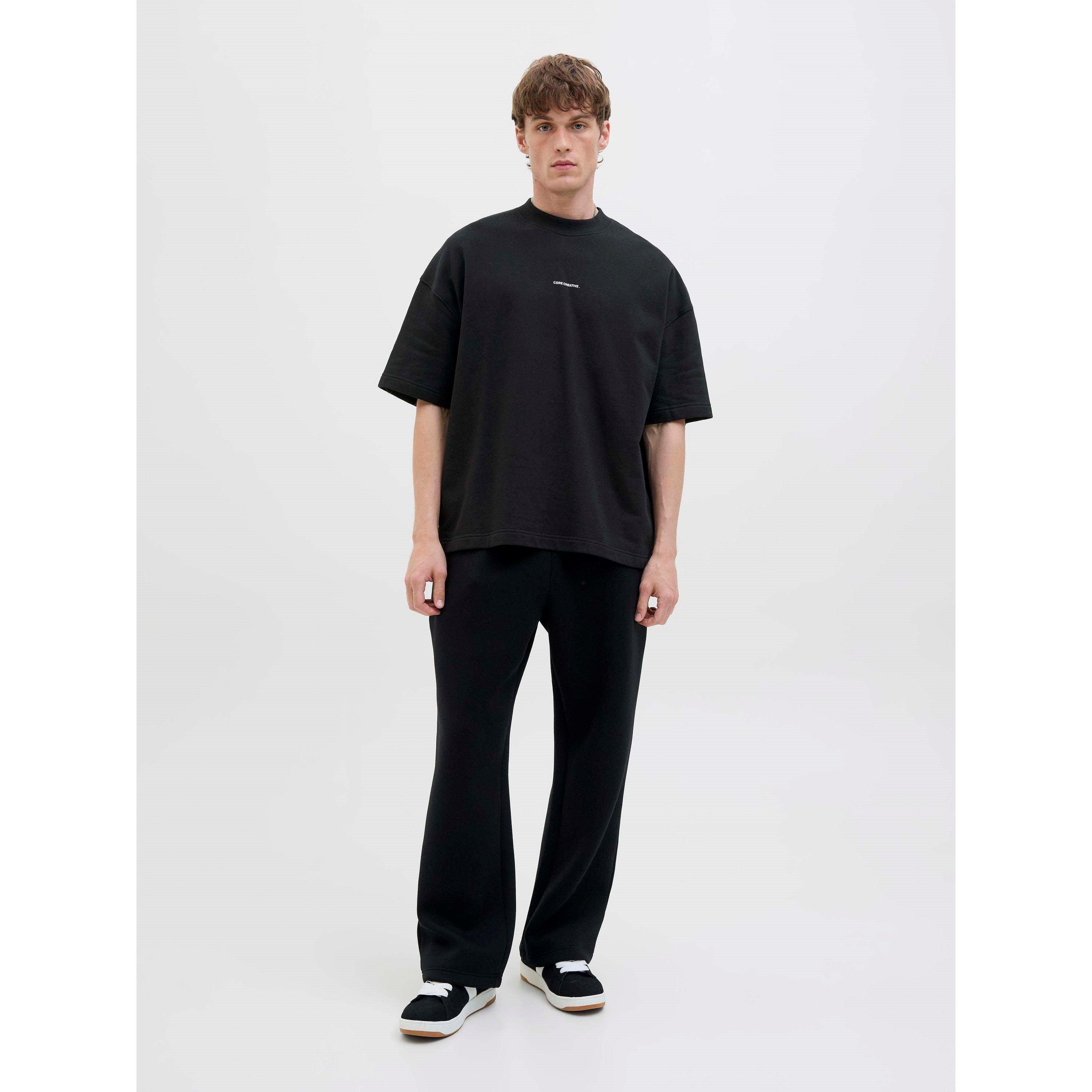 Black - Jack and Jones - Jack Prnt Back Sweat Sn99 - 7