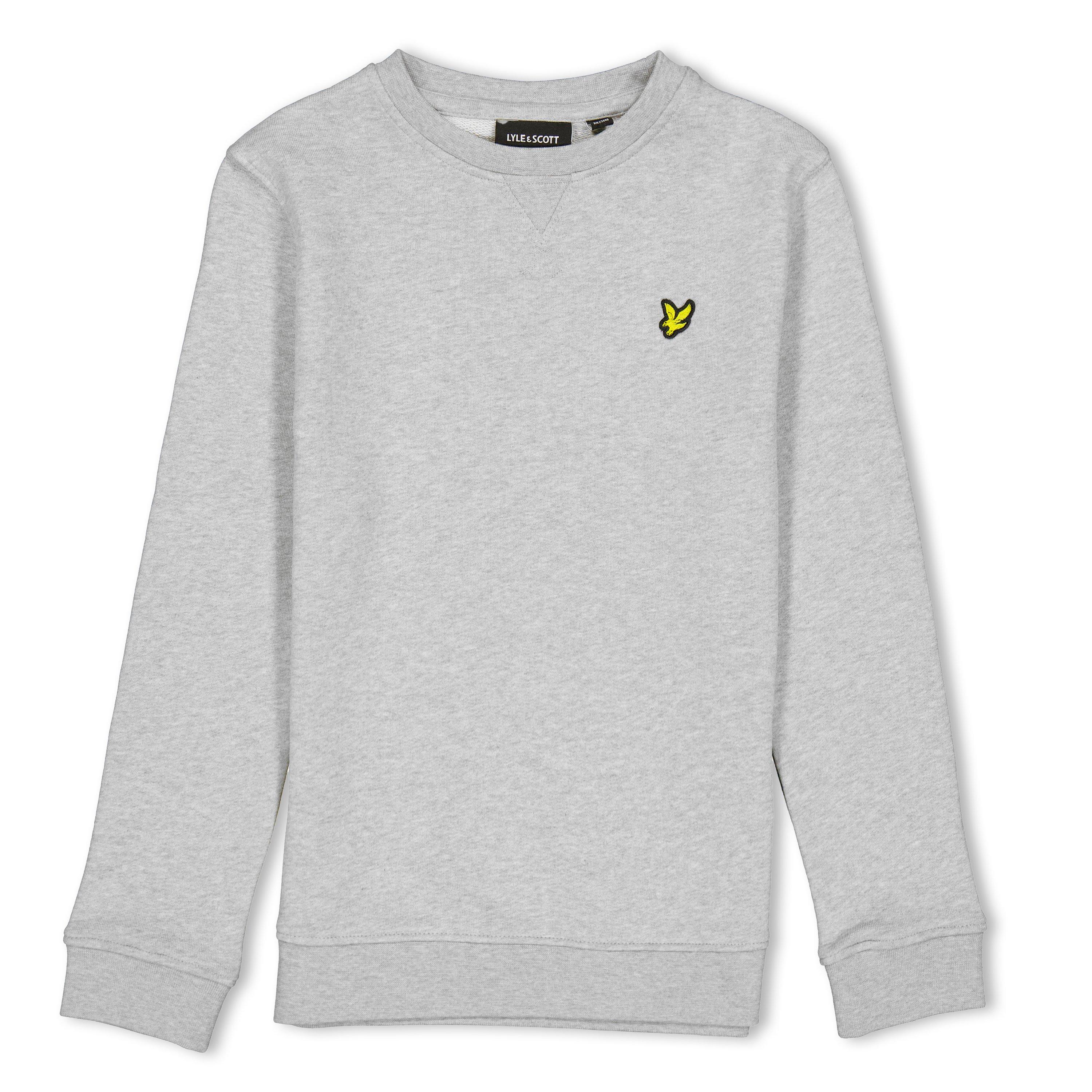 Lyle And Scott Boys Kids' Crew Sweatshirt - Grey Marl D24 - 15-16Y