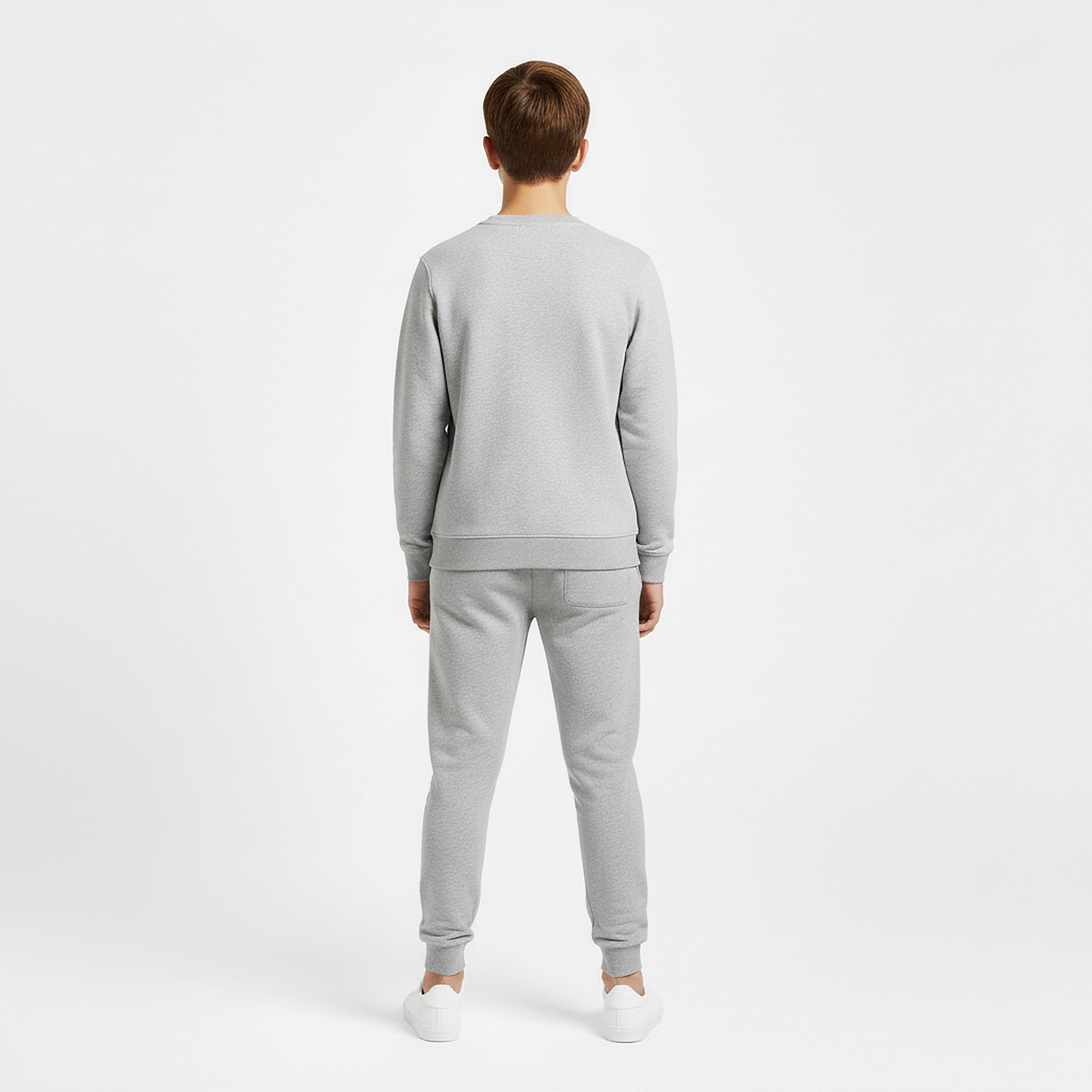 Grey Marl D24 - Lyle and Scott - Kids' Crew Sweatshirt - 4