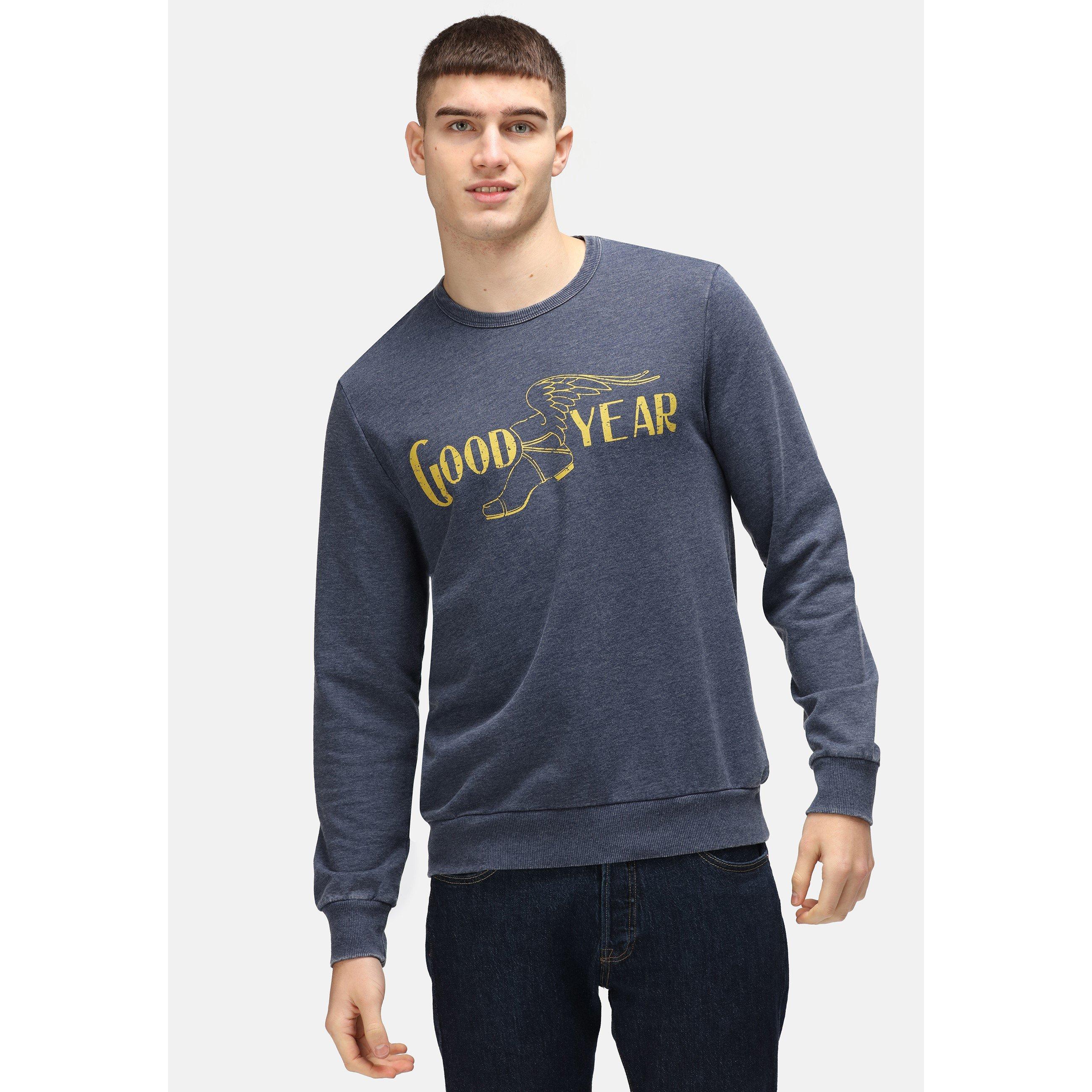 Blue - Unknown - Unisex Adults Goodyear Crew Sweatshirt - 1