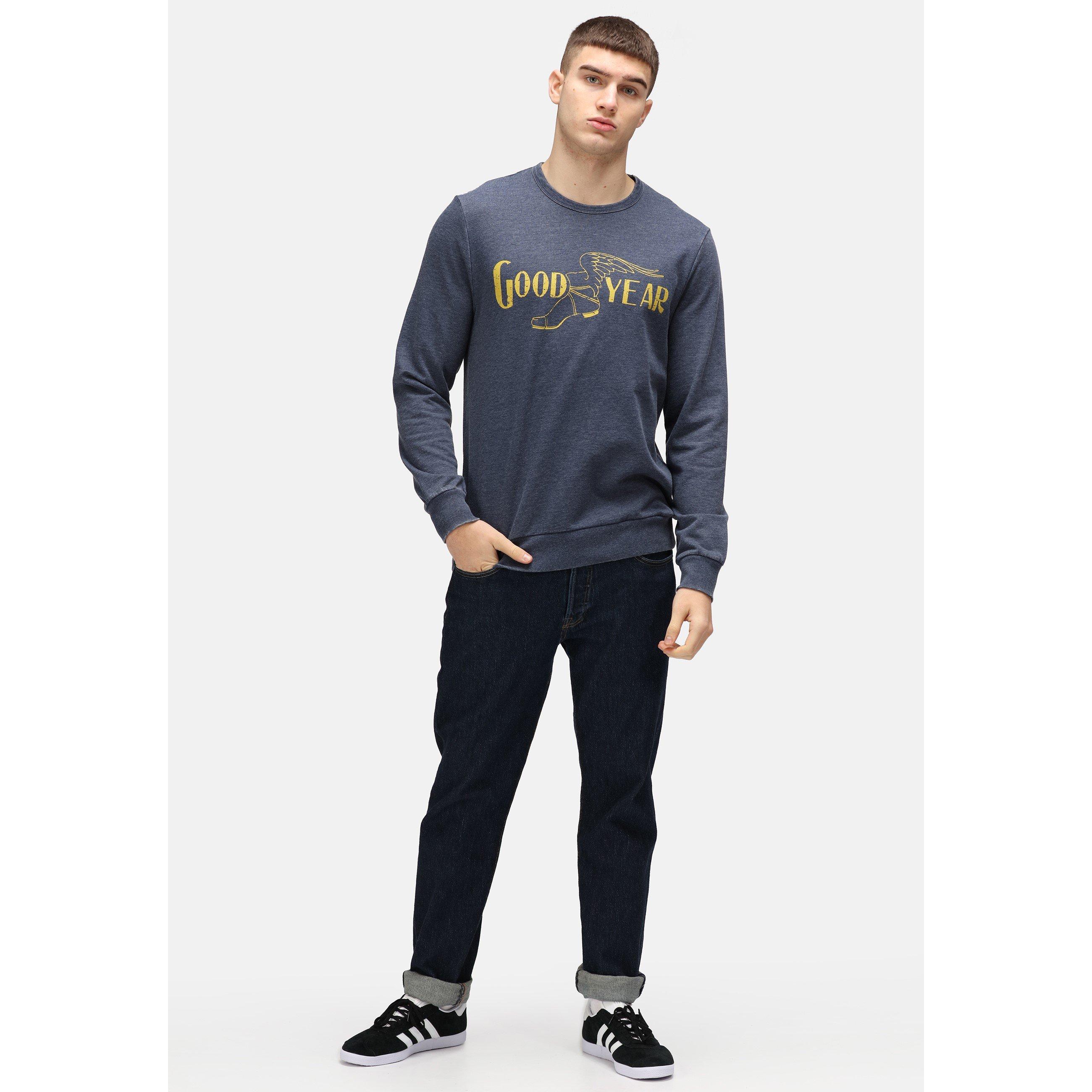 Blue - Unknown - Unisex Adults Goodyear Crew Sweatshirt - 3