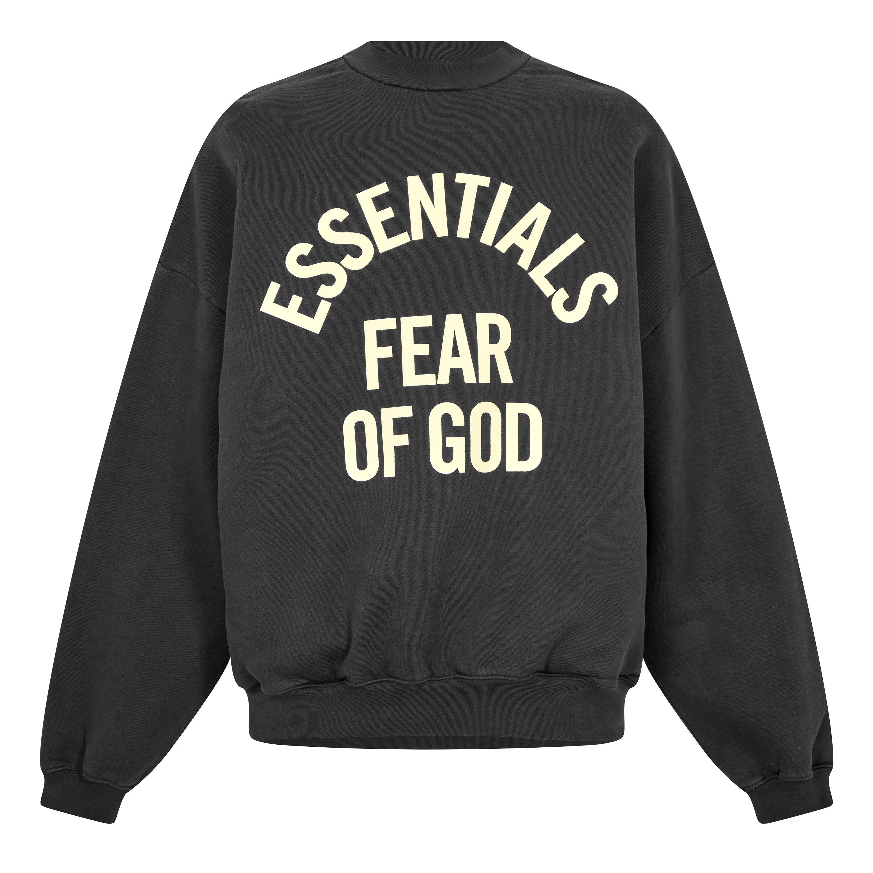 Fear Of God Essentials Men's Crew Sweatshirt - Black - Small