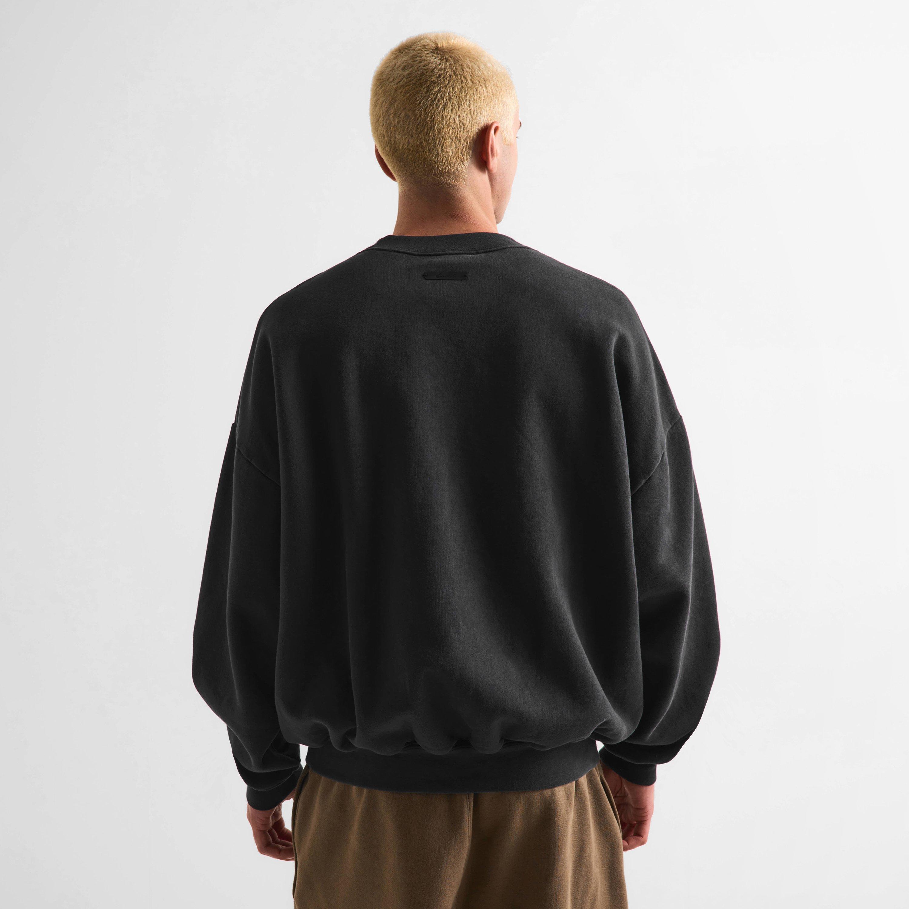 Black - Fear Of God Essentials - Men's Crew Sweatshirt - 4