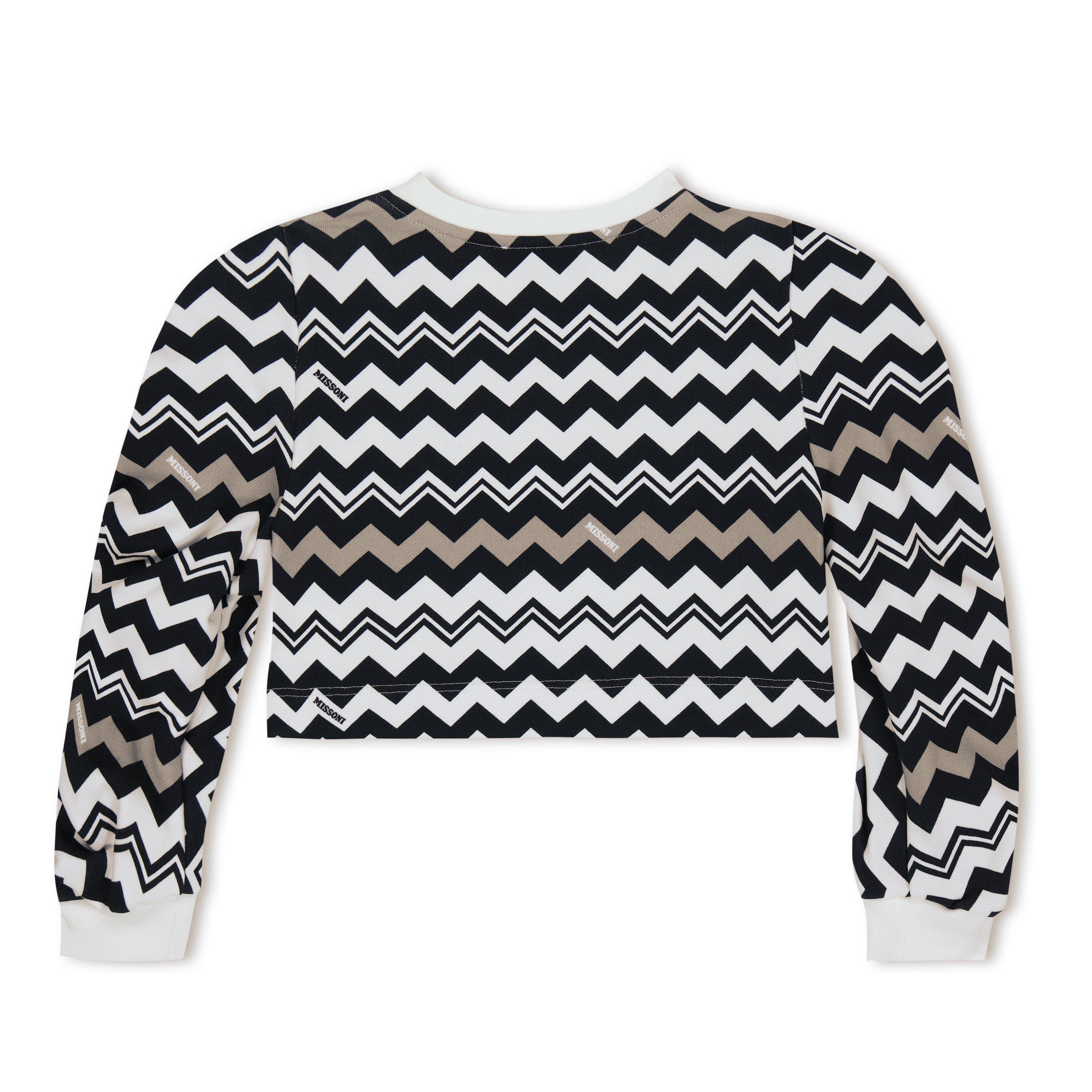 black/white - Missoni - Kids' Zigzag Crew Sweatshirt - 2