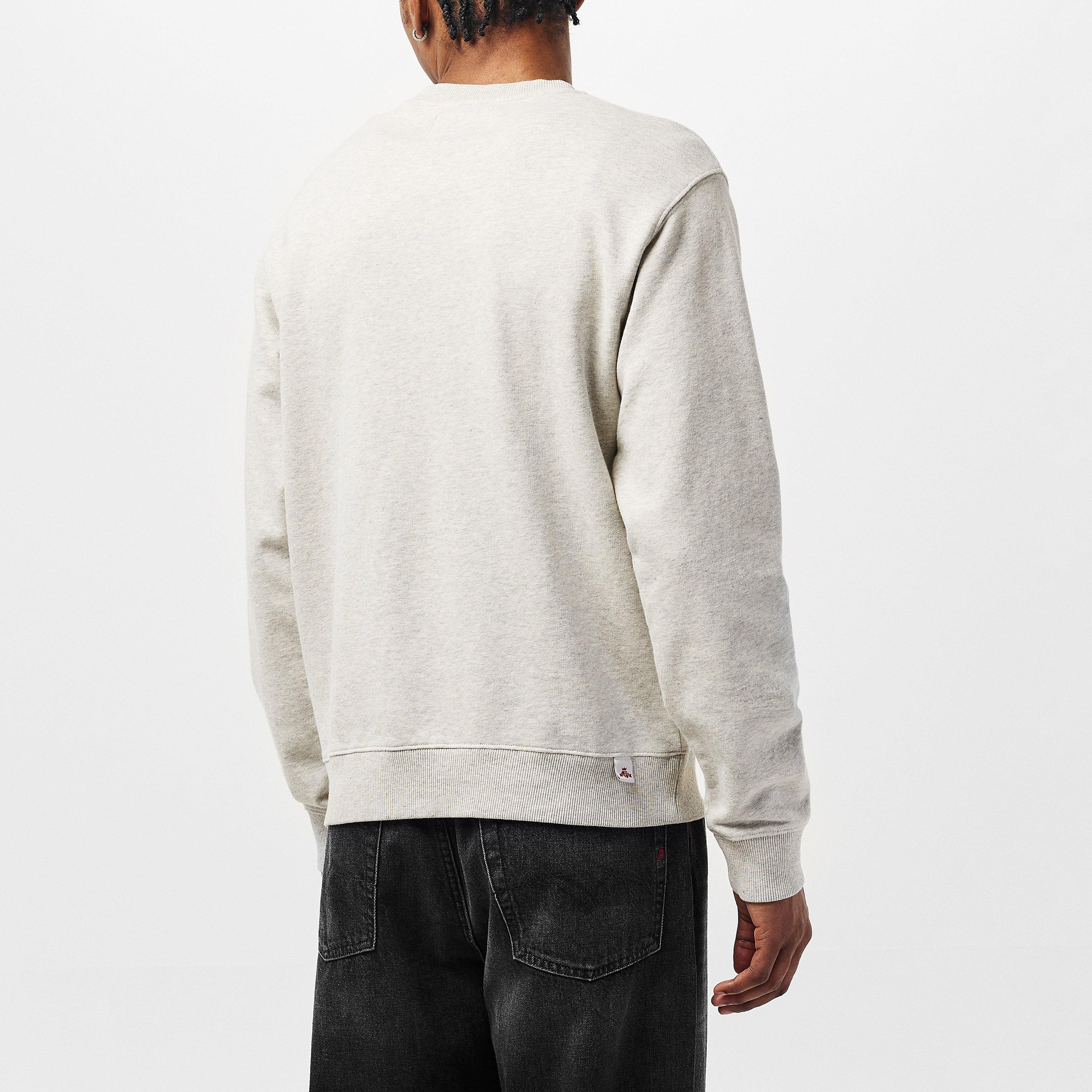 Grigio Melange - Replay - Men's Crew Sweatshirt - 4