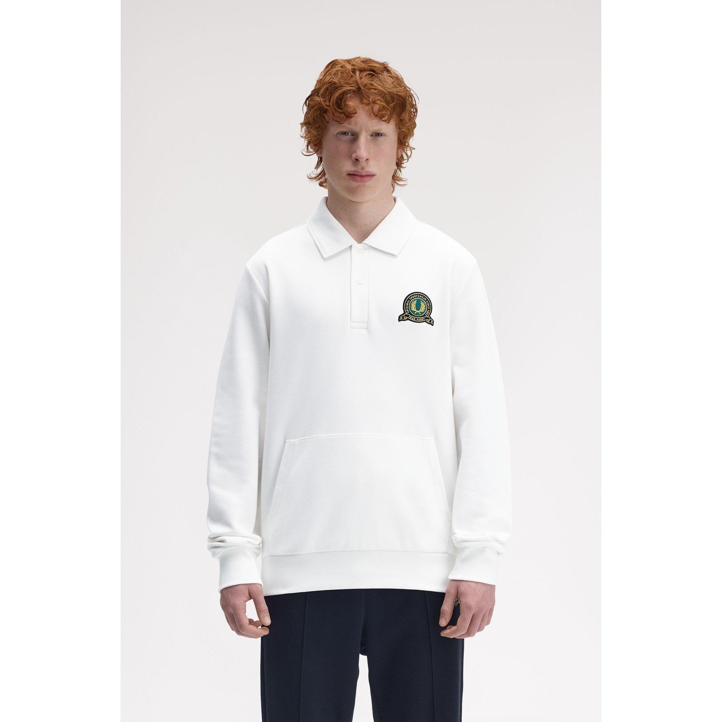 Fred Perry Men's Badge Collar Ribbed Crew Sweatshirt | FRASERS