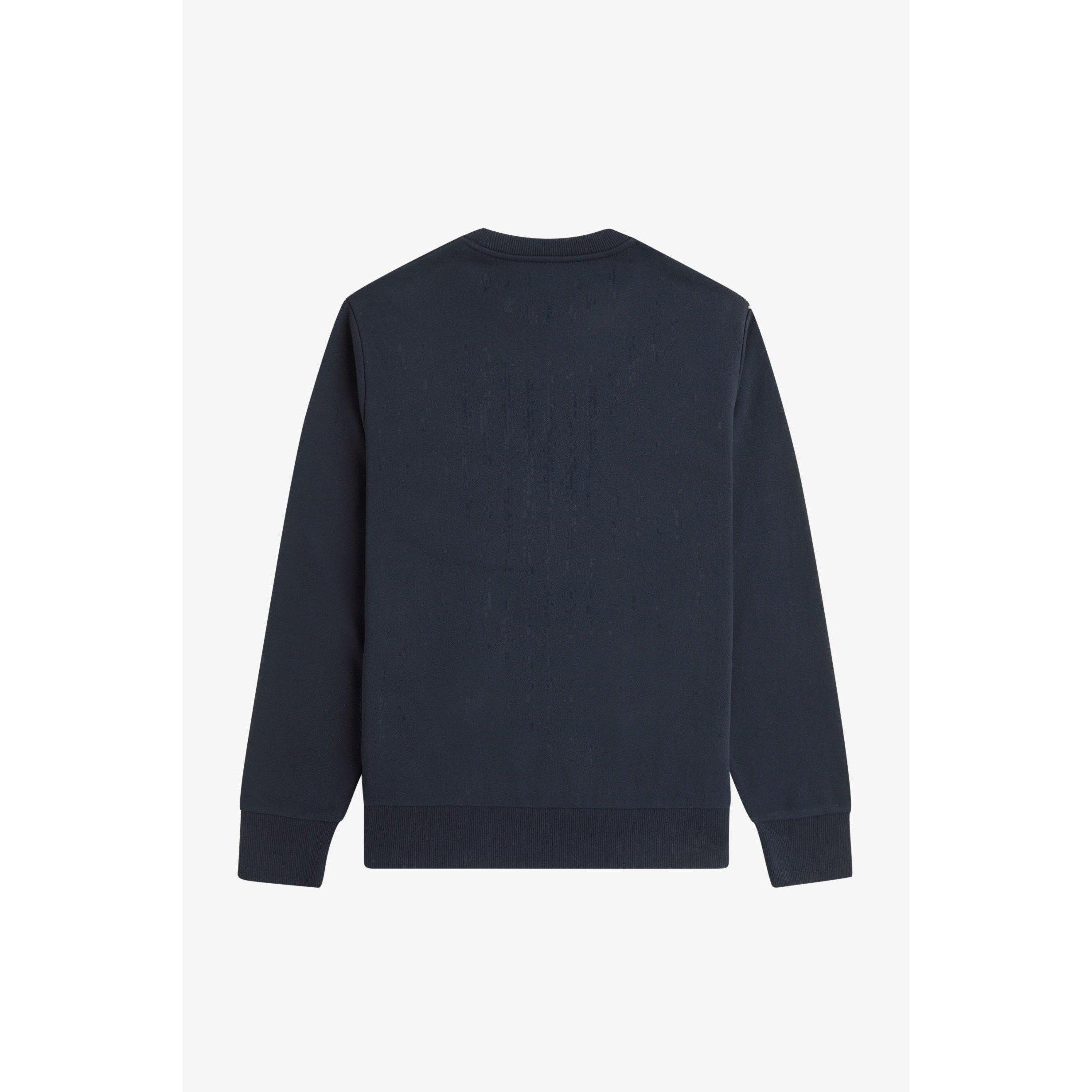Navy 608 - Fred Perry - Men's Badge Crew Sweatshirt - 2