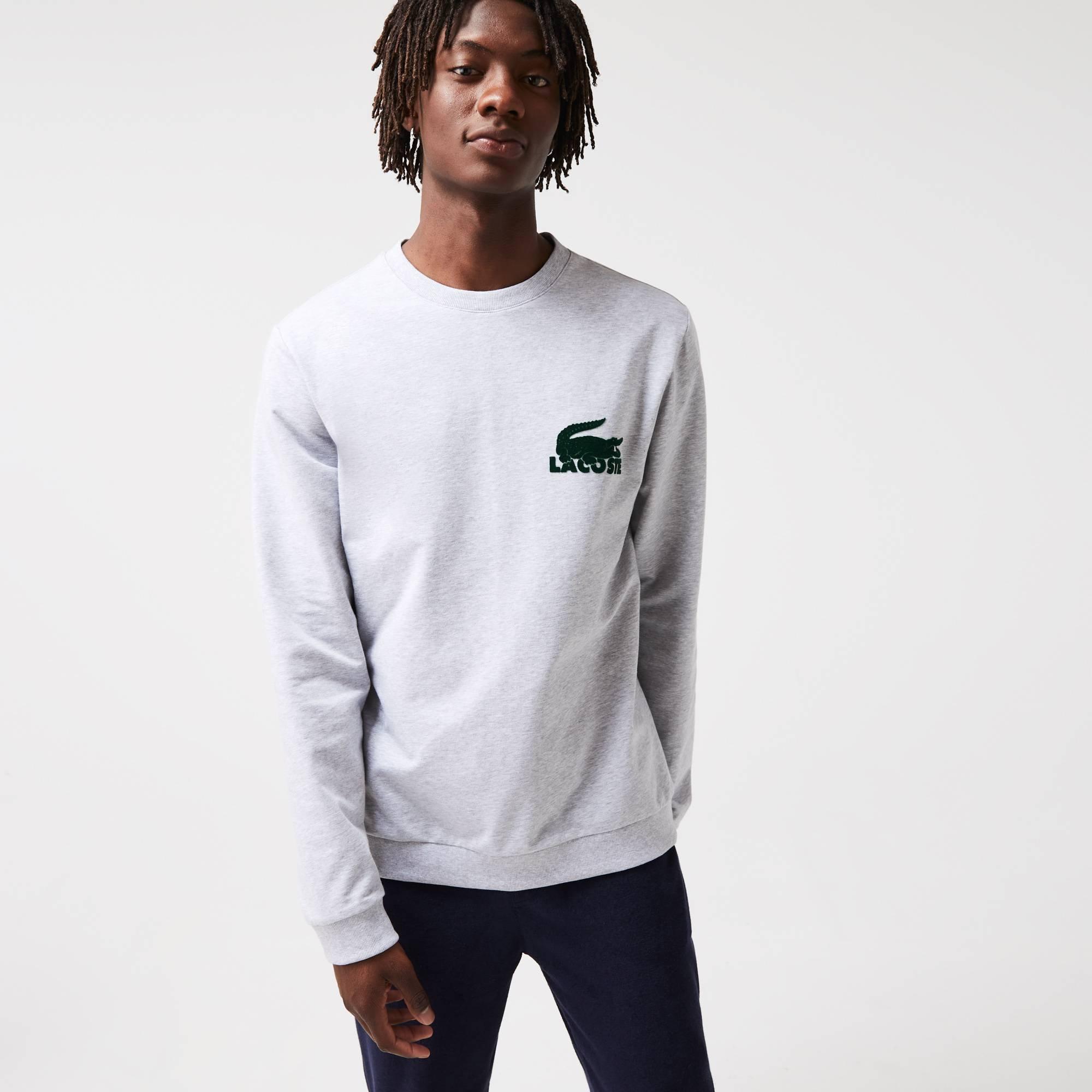Grijs Y9K - Lacoste - Lacoste Crew Sweater Mens - 2