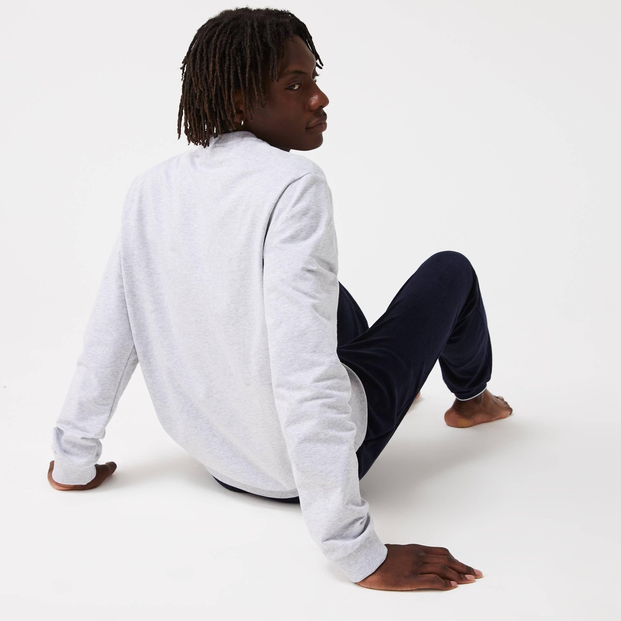 Grijs Y9K - Lacoste - Lacoste Crew Sweater Mens - 3